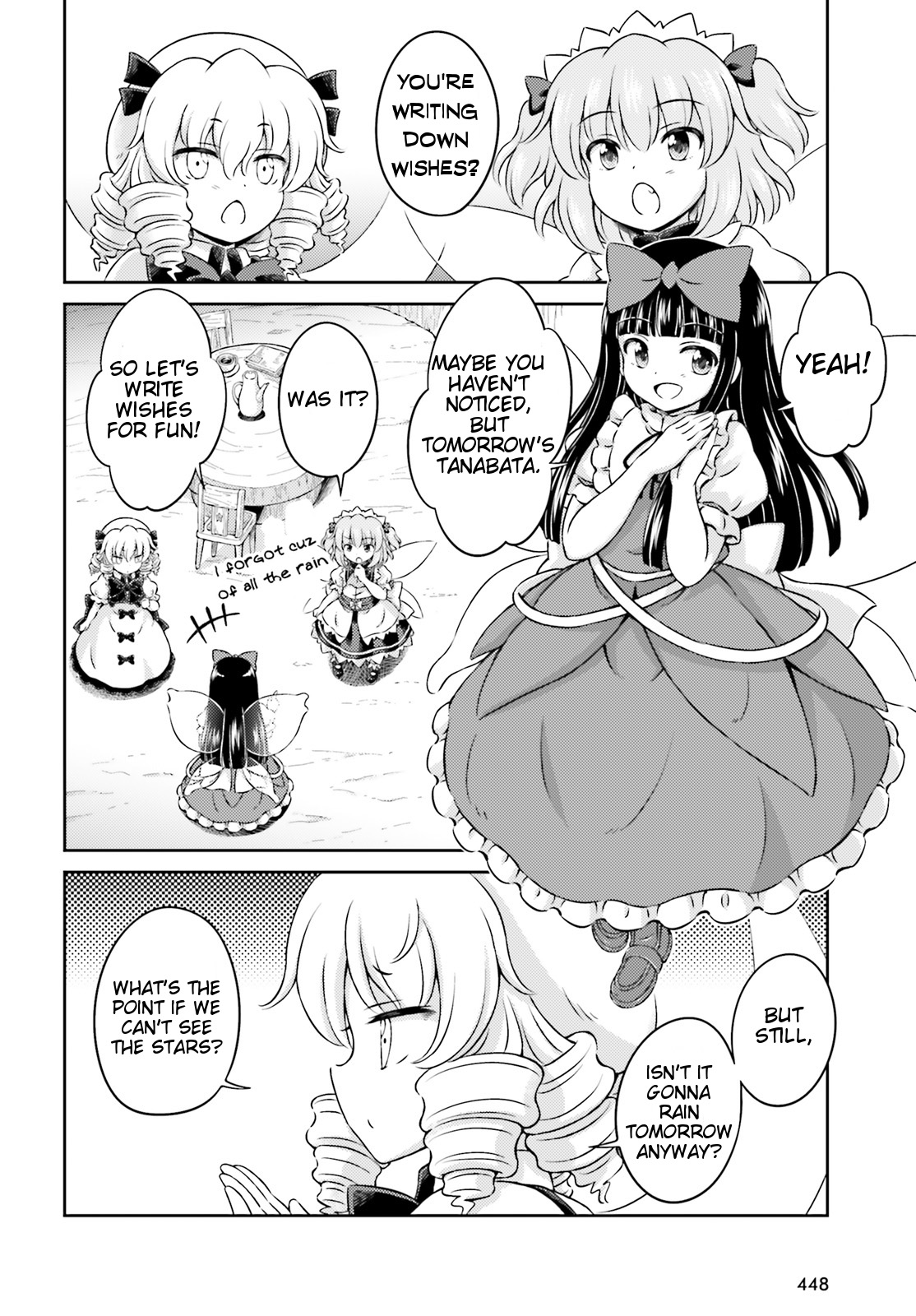 Touhou Sangetsusei - Visionary Fairies in Shrine. Chapter 7 page 4 - Chapter 7 : Stars, the Interval Between Season and Clouds