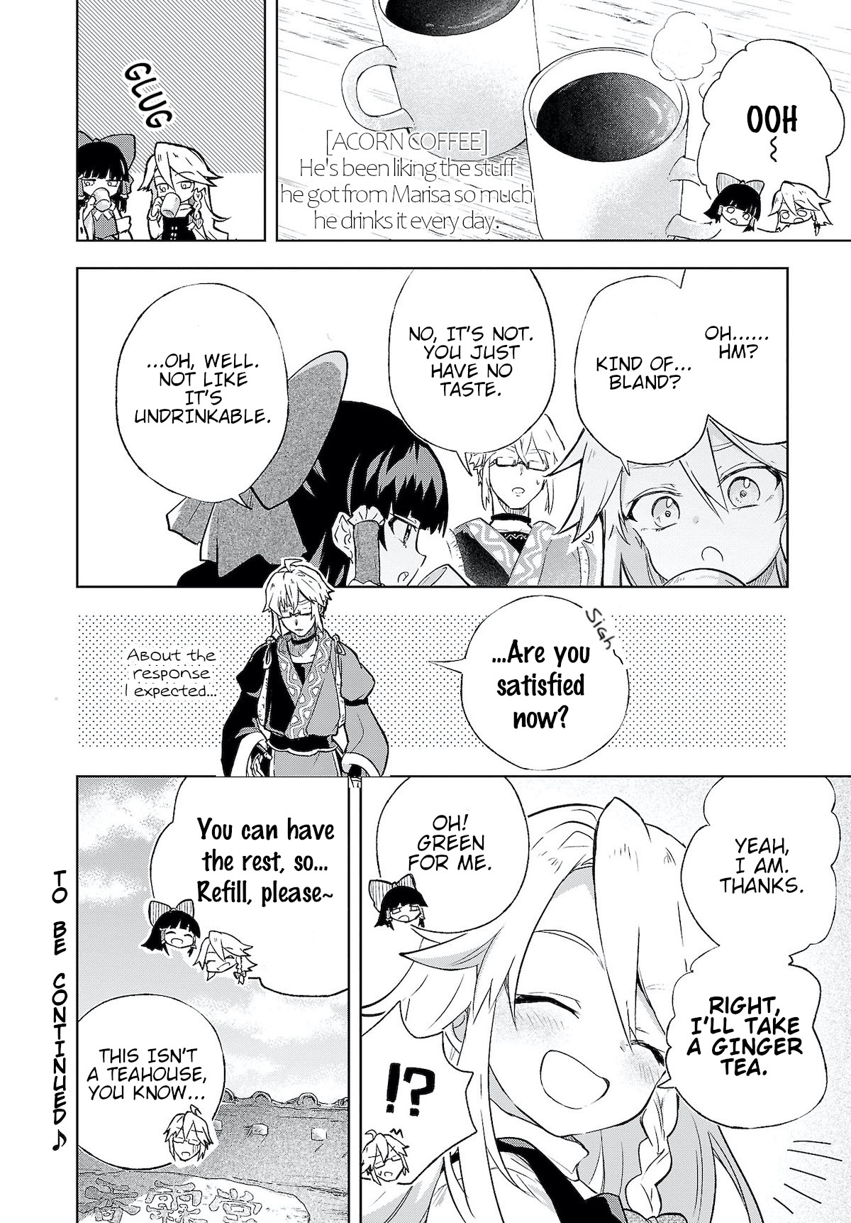 Touhou ~ Starving Marisa's Blessed Meal Chapter 3.5 page 2 - Chapter 3.5: What's Acorn Coffee Taste Like?