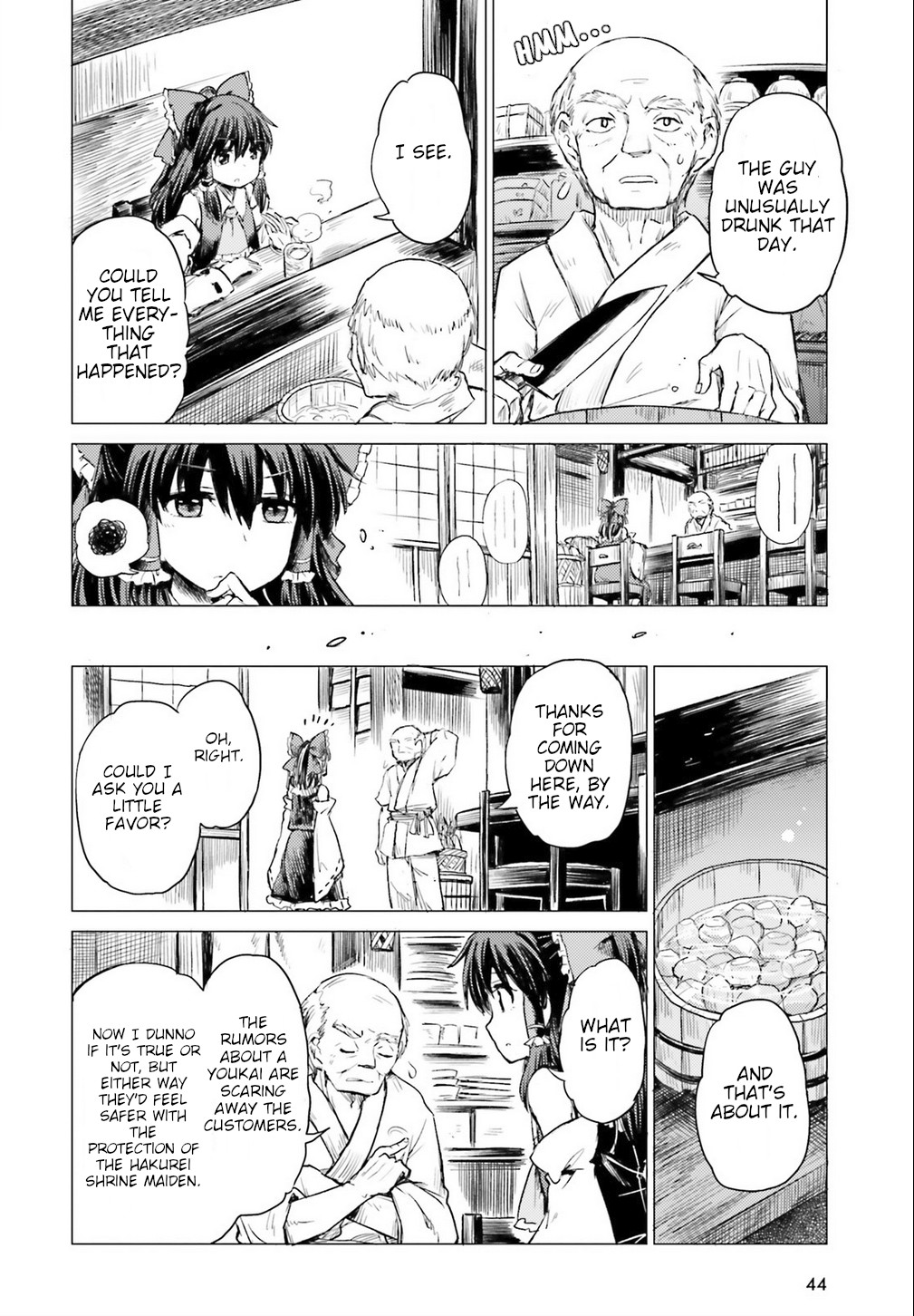 Touhou Suichouka ~ Lotus Eater-tachi no Suisei Chapter 1 page 37 - Chapter 1: A Drunken Evening Leaves No Memories Part 1