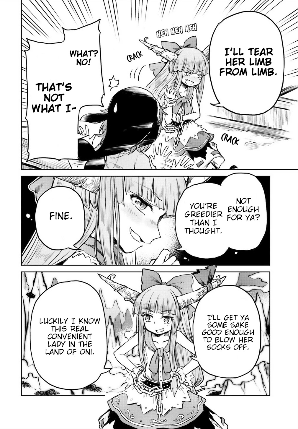 Touhou Suichouka ~ Lotus Eater-tachi no Suisei Chapter 13 page 12 - Chapter 13: Sake is an Oni's Wages (Part 1)