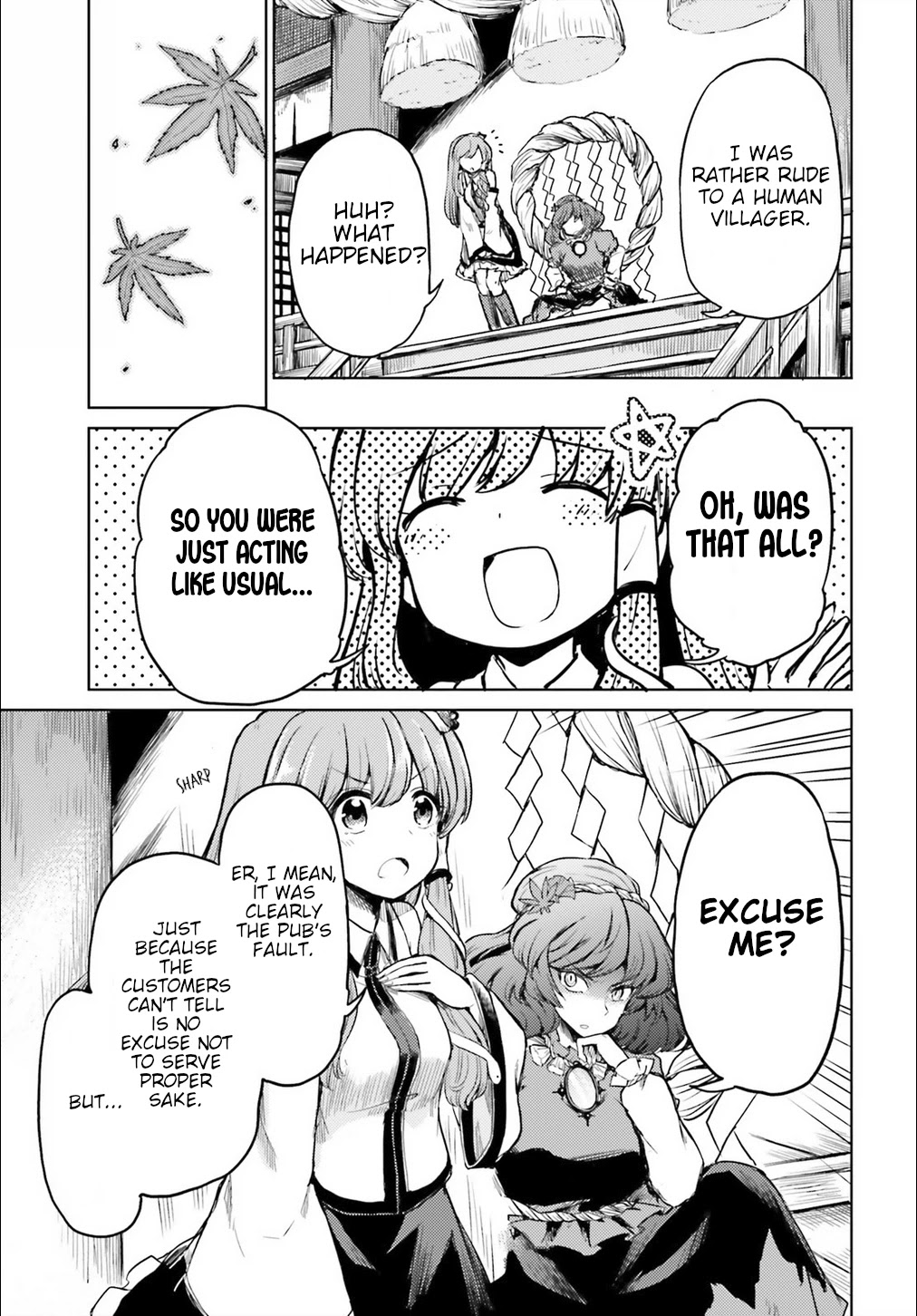 Touhou Suichouka ~ Lotus Eater-tachi no Suisei Chapter 13 page 15 - Chapter 13: Sake is an Oni's Wages (Part 1)
