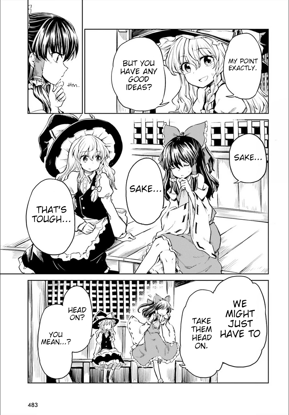 Touhou Suichouka ~ Lotus Eater-tachi no Suisei Chapter 13 page 23 - Chapter 13: Sake is an Oni's Wages (Part 1)