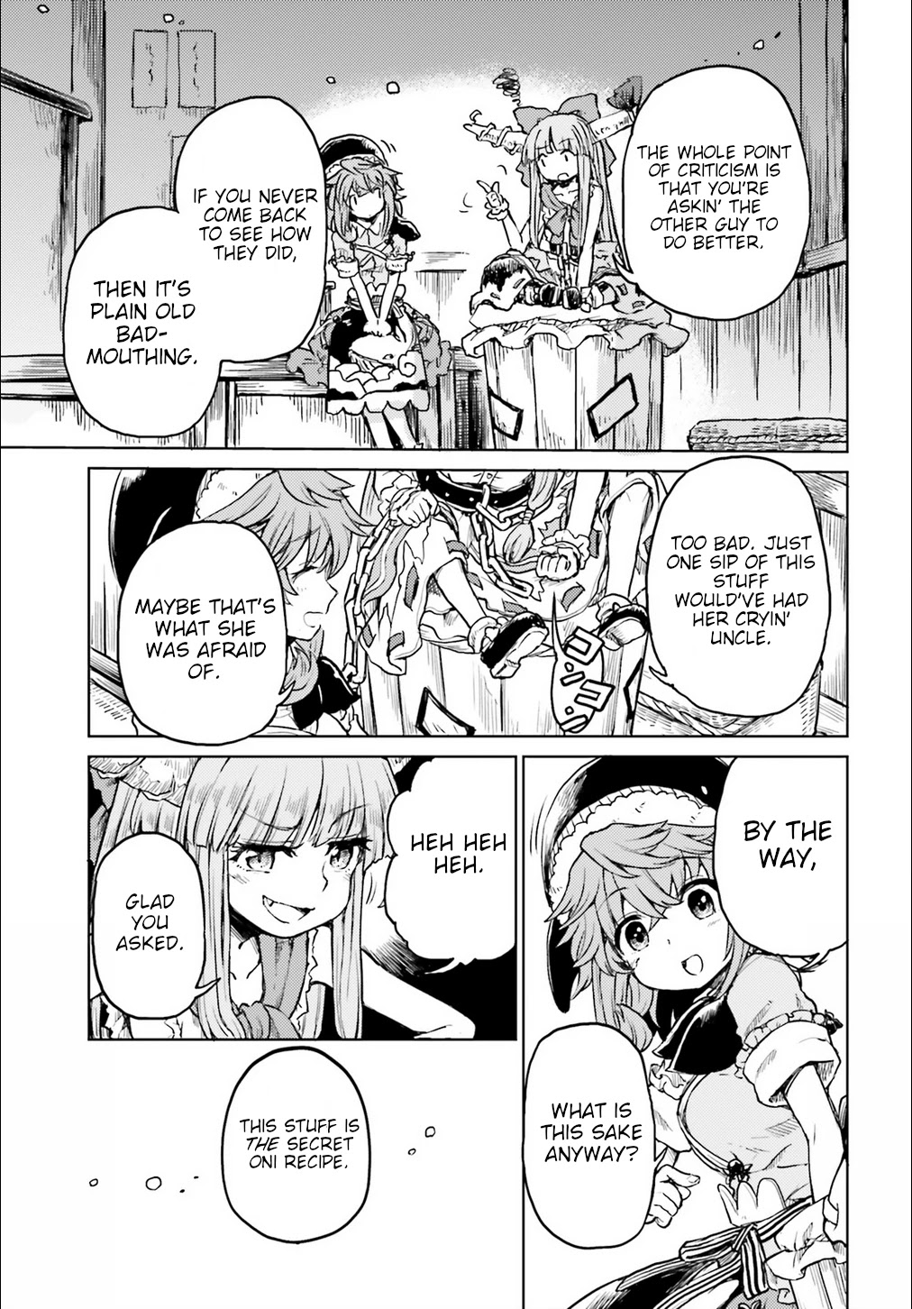 Touhou Suichouka ~ Lotus Eater-tachi no Suisei Chapter 14 page 5 - Chapter 14: Sake is an Oni's Wages (Part 2)