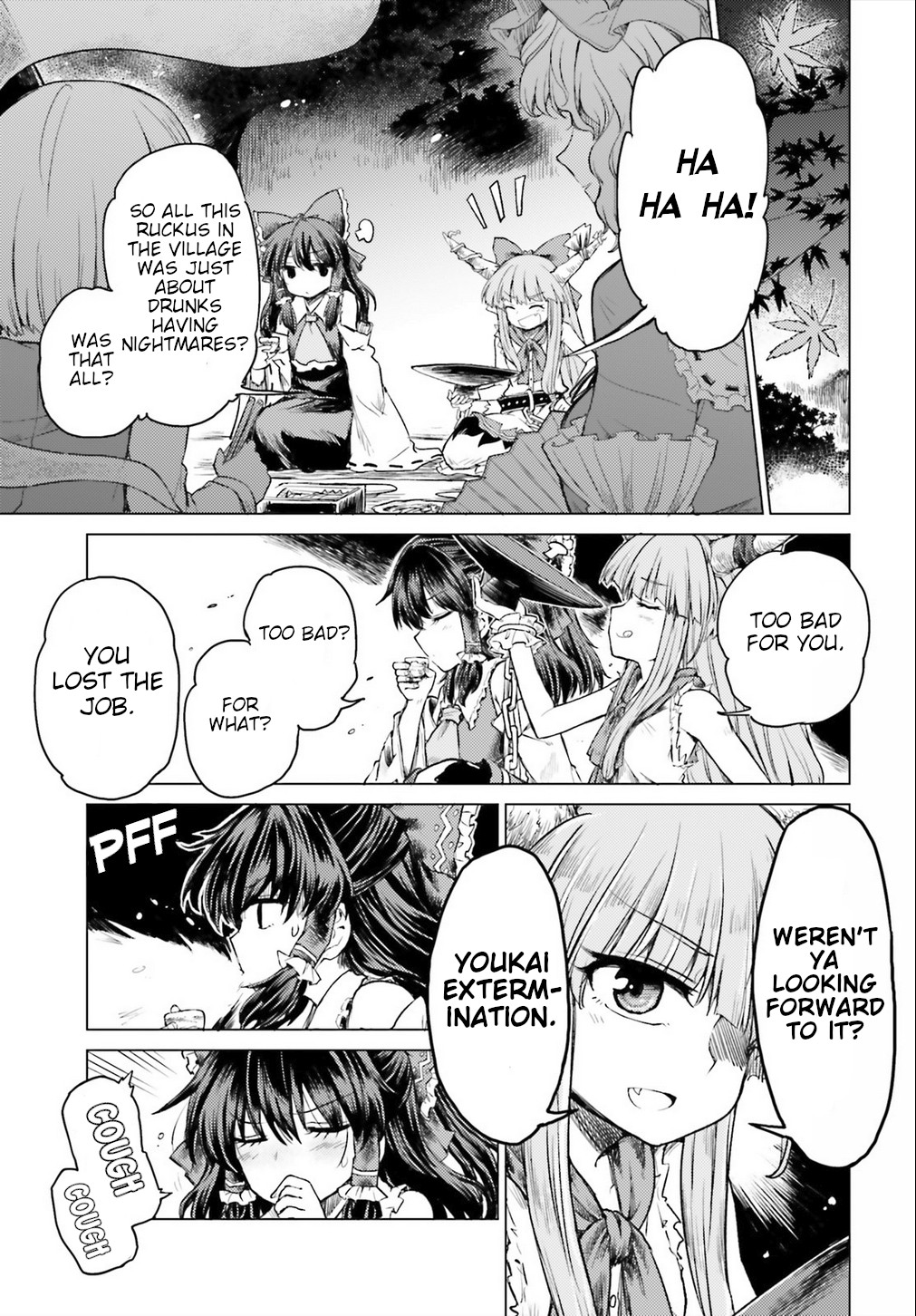 Touhou Suichouka ~ Lotus Eater-tachi no Suisei Chapter 2 page 14 - Chapter 2: A Drunken Evening Leaves No Memories Part 2