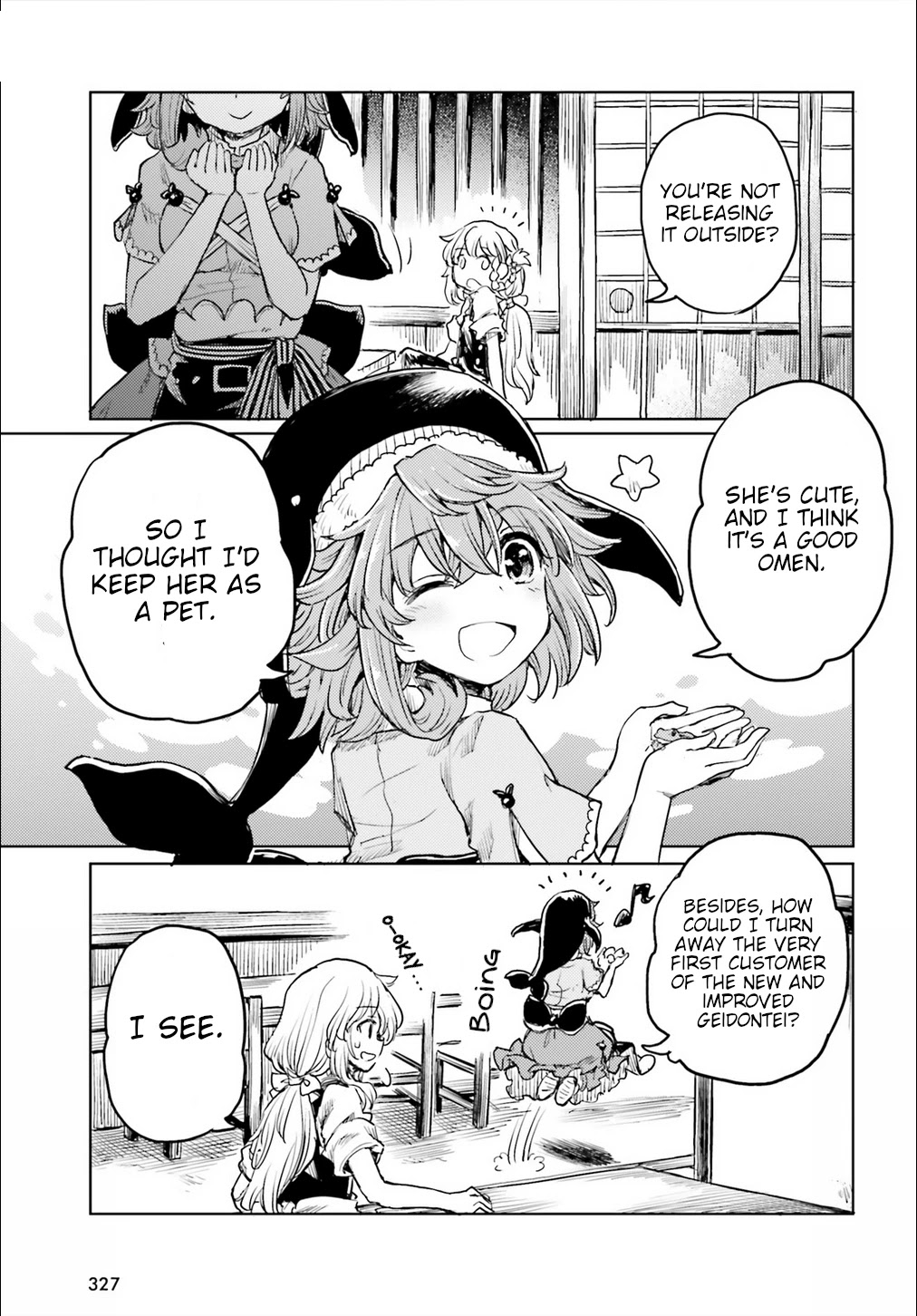 Touhou Suichouka ~ Lotus Eater-tachi no Suisei Chapter 20 page 19 - Chapter 20: Frog in a Bottle