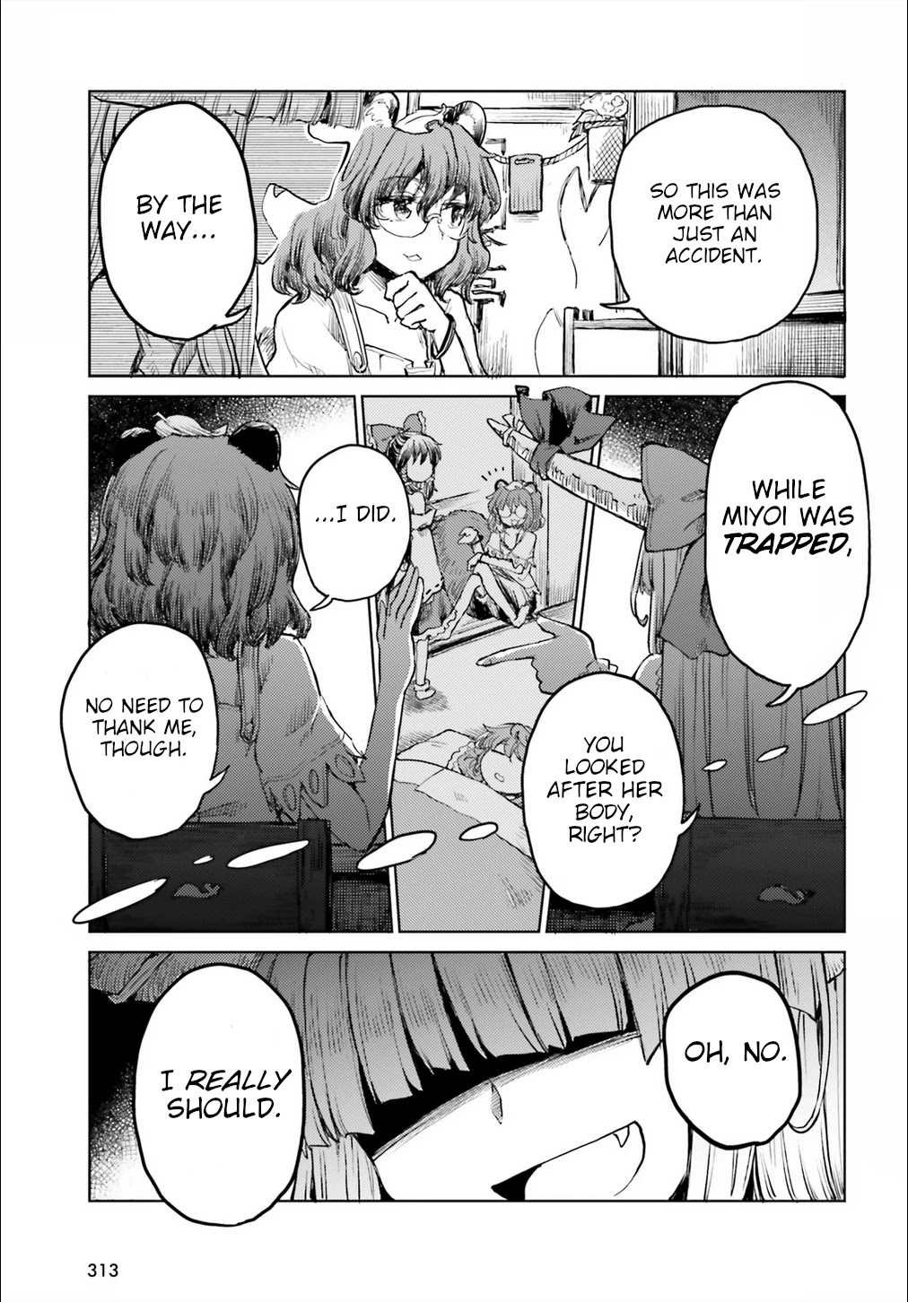 Touhou Suichouka ~ Lotus Eater-tachi no Suisei Chapter 20 page 5 - Chapter 20: Frog in a Bottle