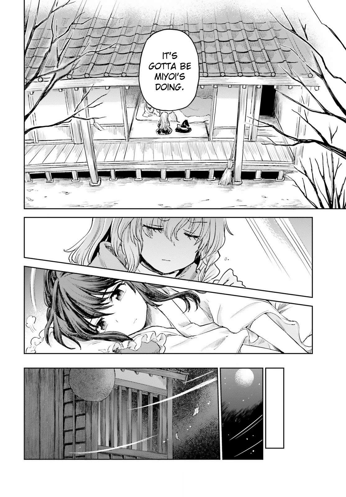 Touhou Suichouka ~ Lotus Eater-tachi no Suisei Chapter 26 page 12 - Chapter 26: Let Sleeping Sake Lie (Part 2)