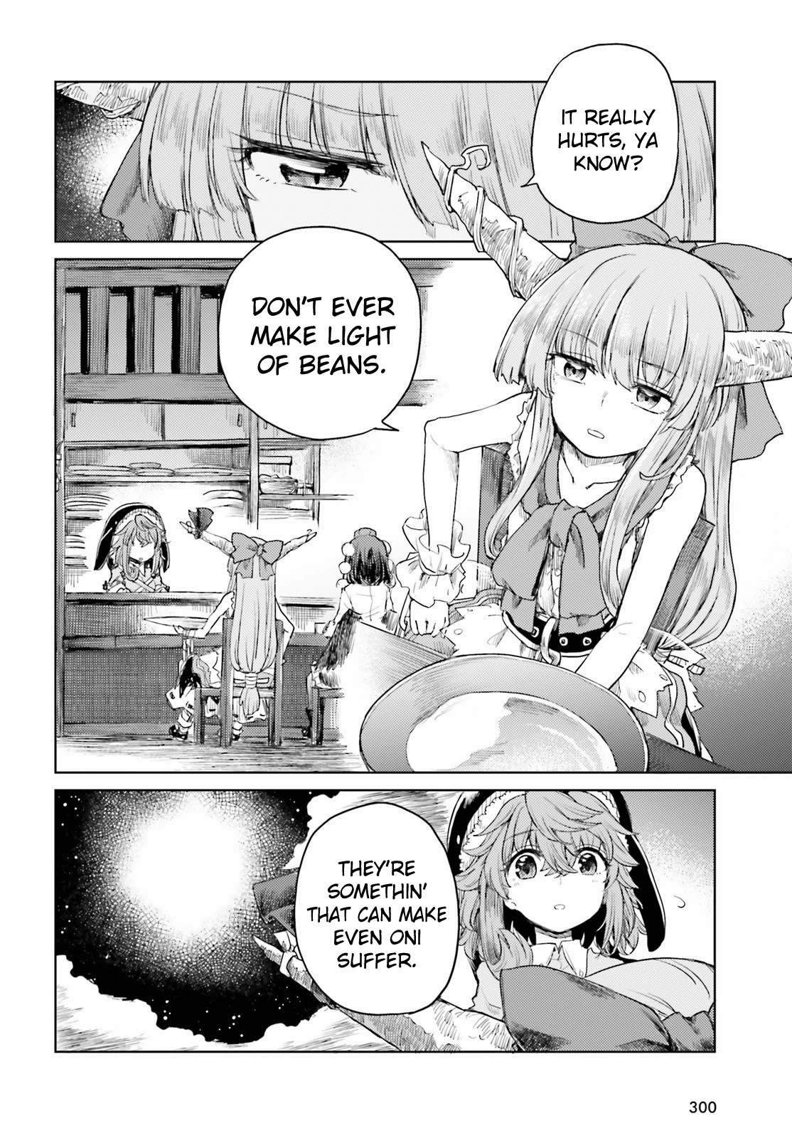 Touhou Suichouka ~ Lotus Eater-tachi no Suisei Chapter 27 page 12 - Chapter 27: Like an Oni Caught in a Showe of Beans - Part 1