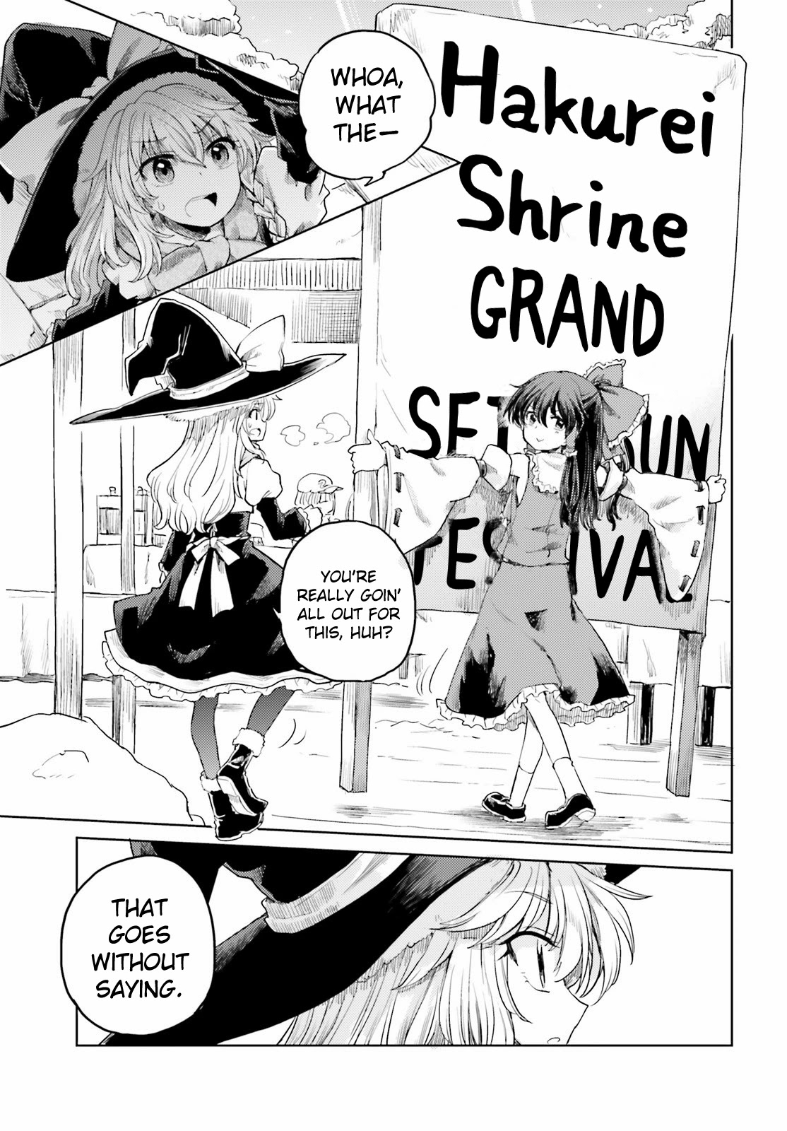 Touhou Suichouka ~ Lotus Eater-tachi no Suisei Chapter 27 page 3 - Chapter 27: Like an Oni Caught in a Showe of Beans - Part 1