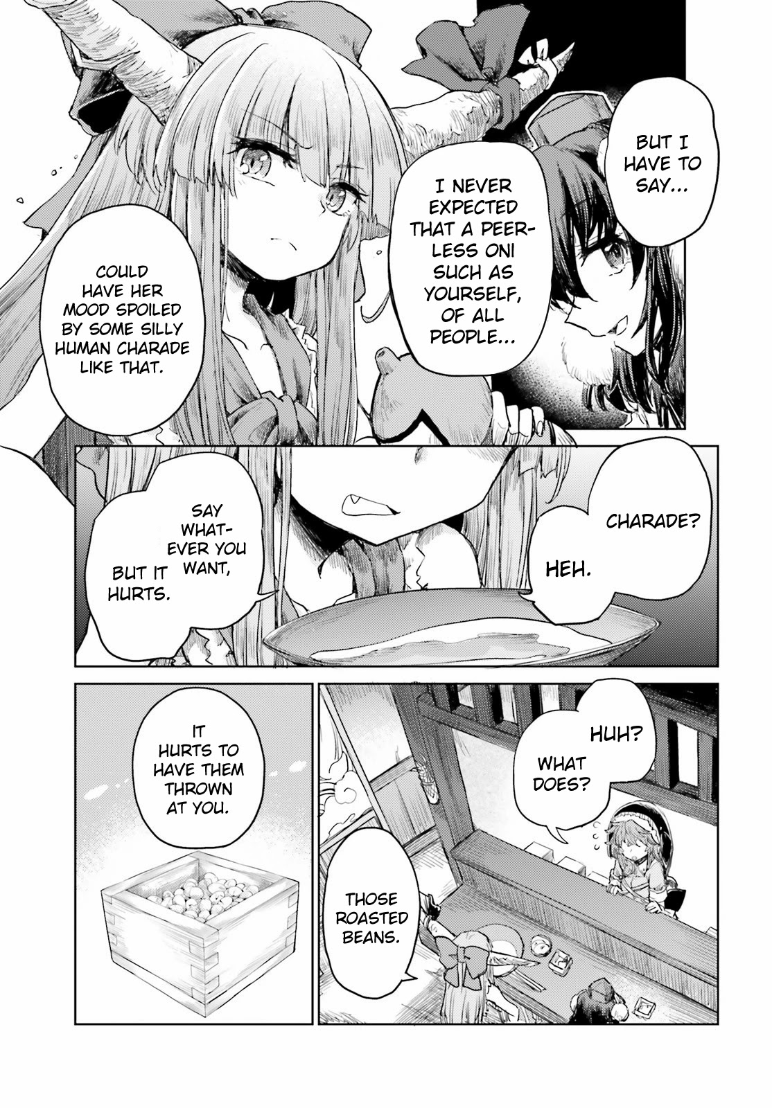 Touhou Suichouka ~ Lotus Eater-tachi no Suisei Chapter 27 page 9 - Chapter 27: Like an Oni Caught in a Showe of Beans - Part 1
