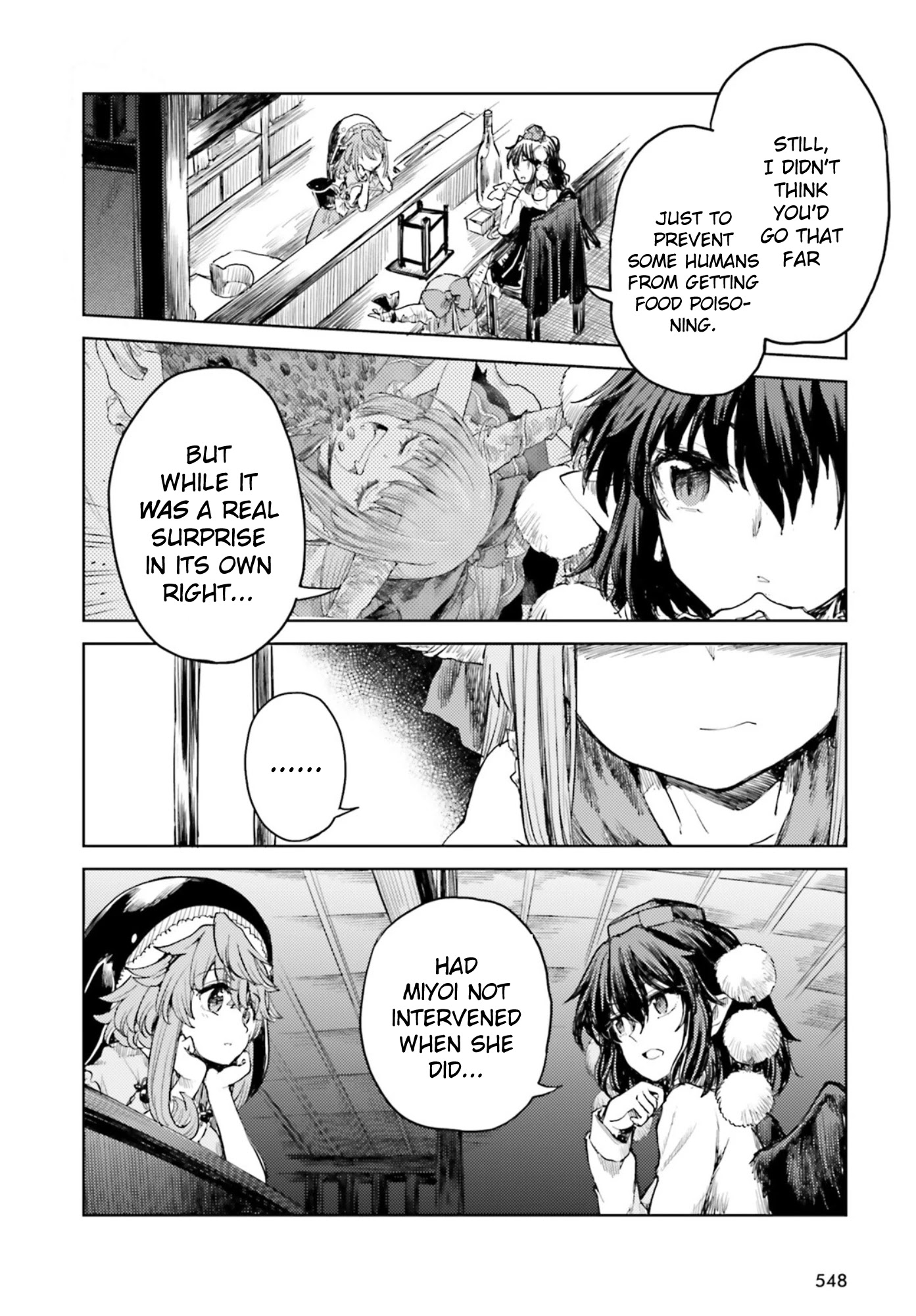 Touhou Suichouka ~ Lotus Eater-tachi no Suisei Chapter 28 page 22 - Chapter 28: Like an Oni Caught in a Shower of Beans - Part 2