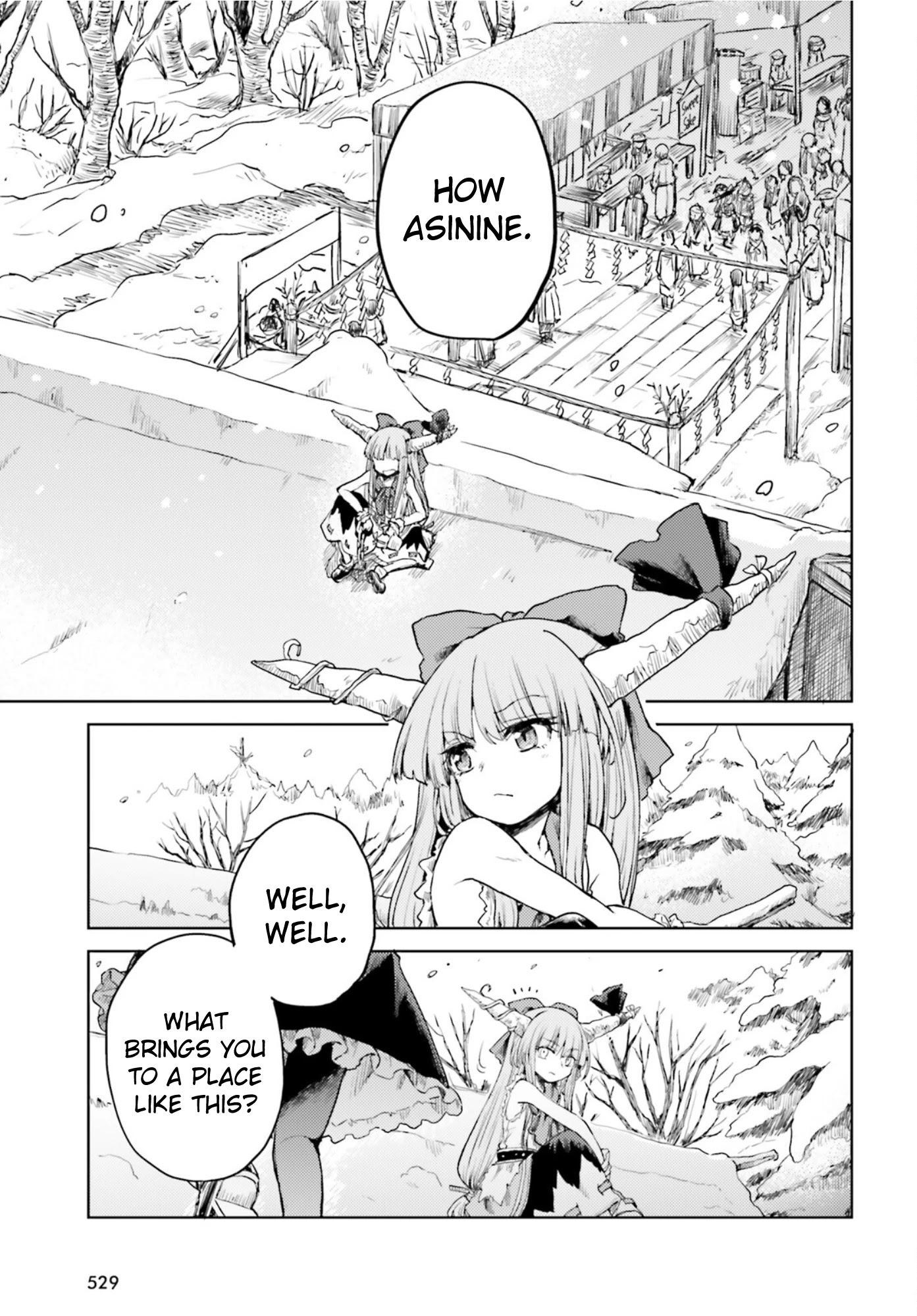 Touhou Suichouka ~ Lotus Eater-tachi no Suisei Chapter 28 page 3 - Chapter 28: Like an Oni Caught in a Shower of Beans - Part 2