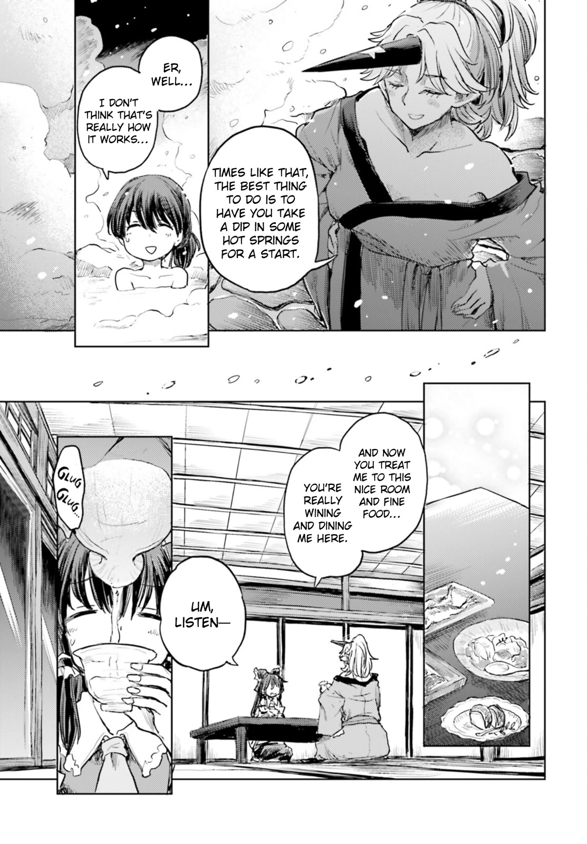 Touhou Suichouka ~ Lotus Eater-tachi no Suisei Chapter 36 page 5 - Chapter 36: Drink of Delirium, Oni of Oblivion (Part 2)