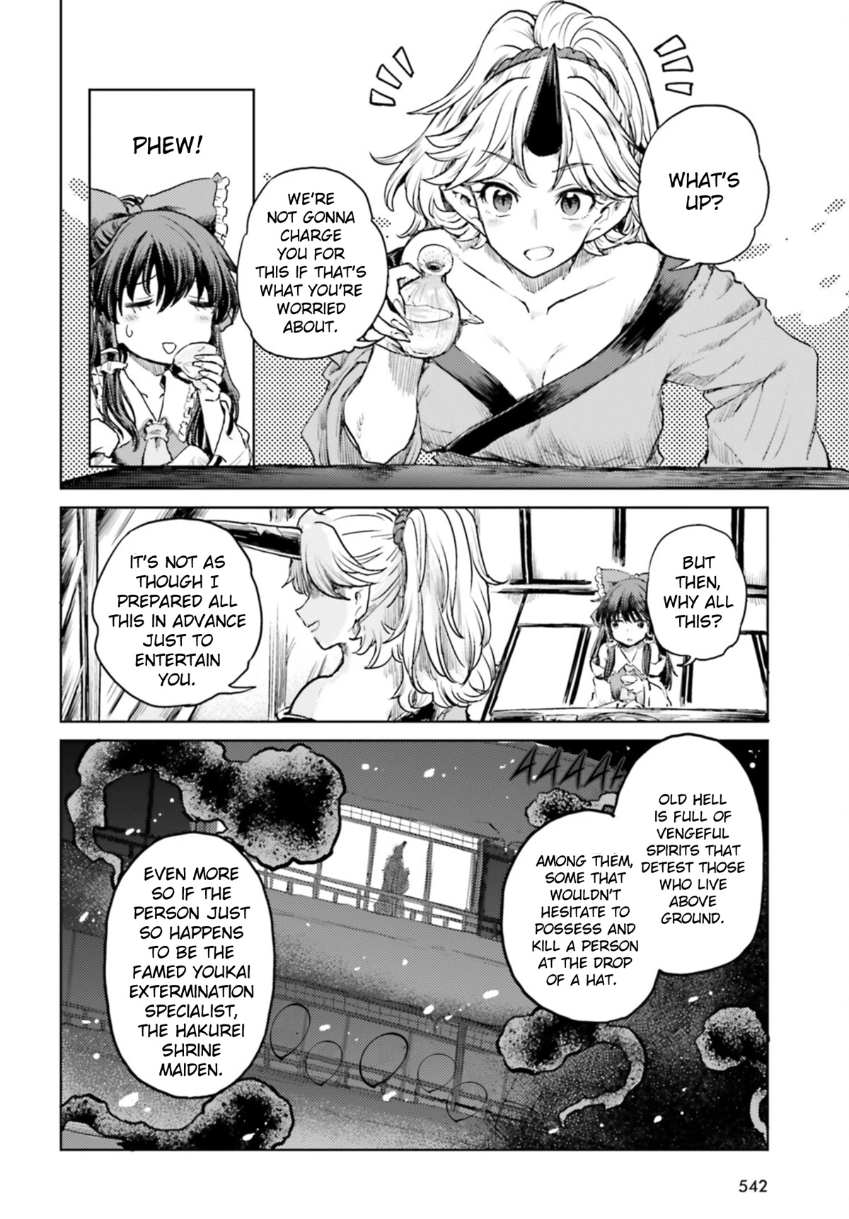 Touhou Suichouka ~ Lotus Eater-tachi no Suisei Chapter 36 page 6 - Chapter 36: Drink of Delirium, Oni of Oblivion (Part 2)