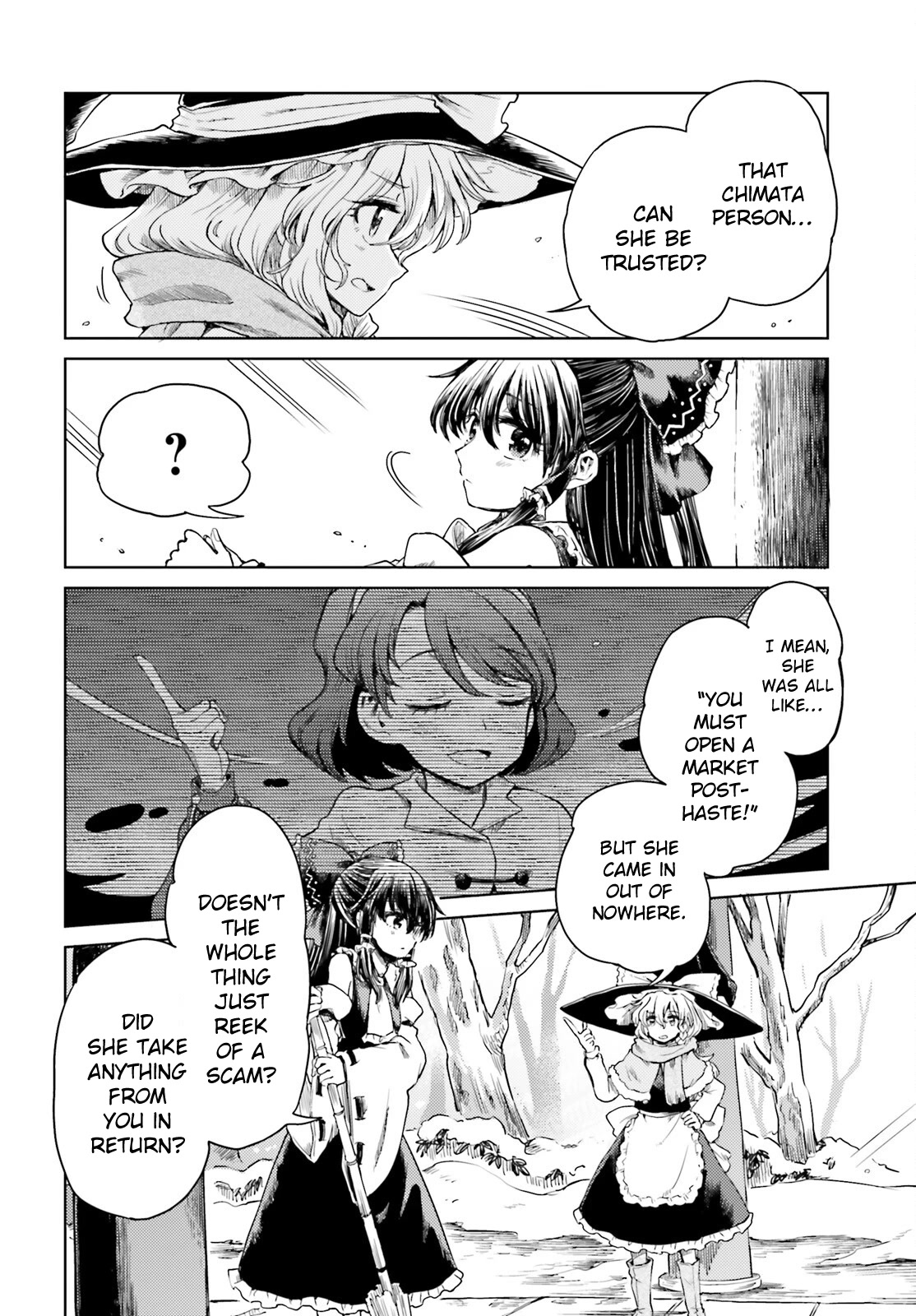 Touhou Suichouka ~ Lotus Eater-tachi no Suisei Chapter 38 page 12 - Chapter 38: Merchants and Drunkards Alike Cannot Always Be Forthright (Part 2)