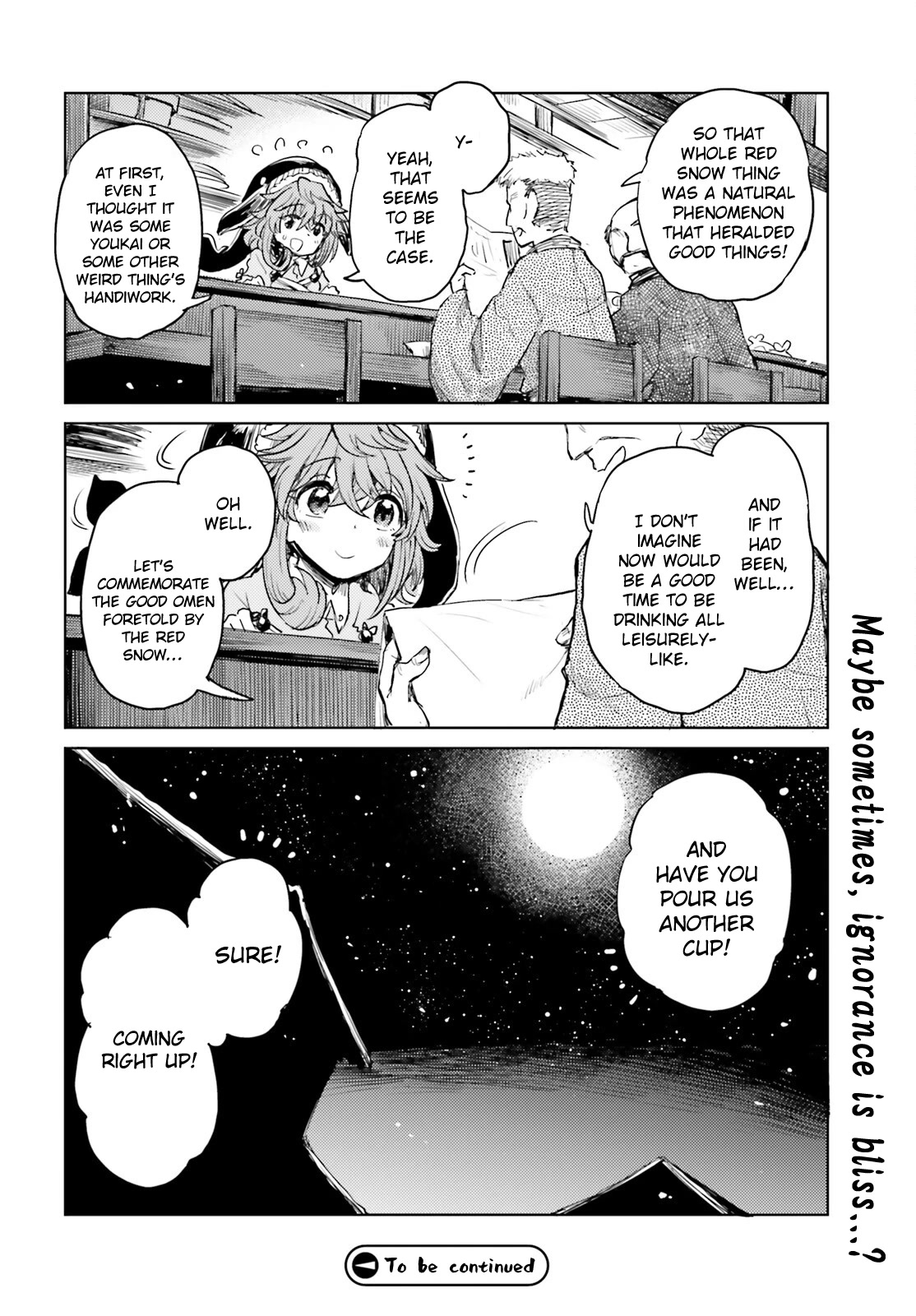 Touhou Suichouka ~ Lotus Eater-tachi no Suisei Chapter 38 page 28 - Chapter 38: Merchants and Drunkards Alike Cannot Always Be Forthright (Part 2)