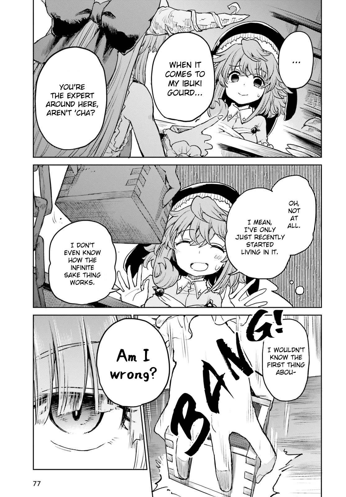Touhou Suichouka ~ Lotus Eater-tachi no Suisei Chapter 39 page 7 - Chapter 39: An Oni Out of Its Gourd (Part 1)
