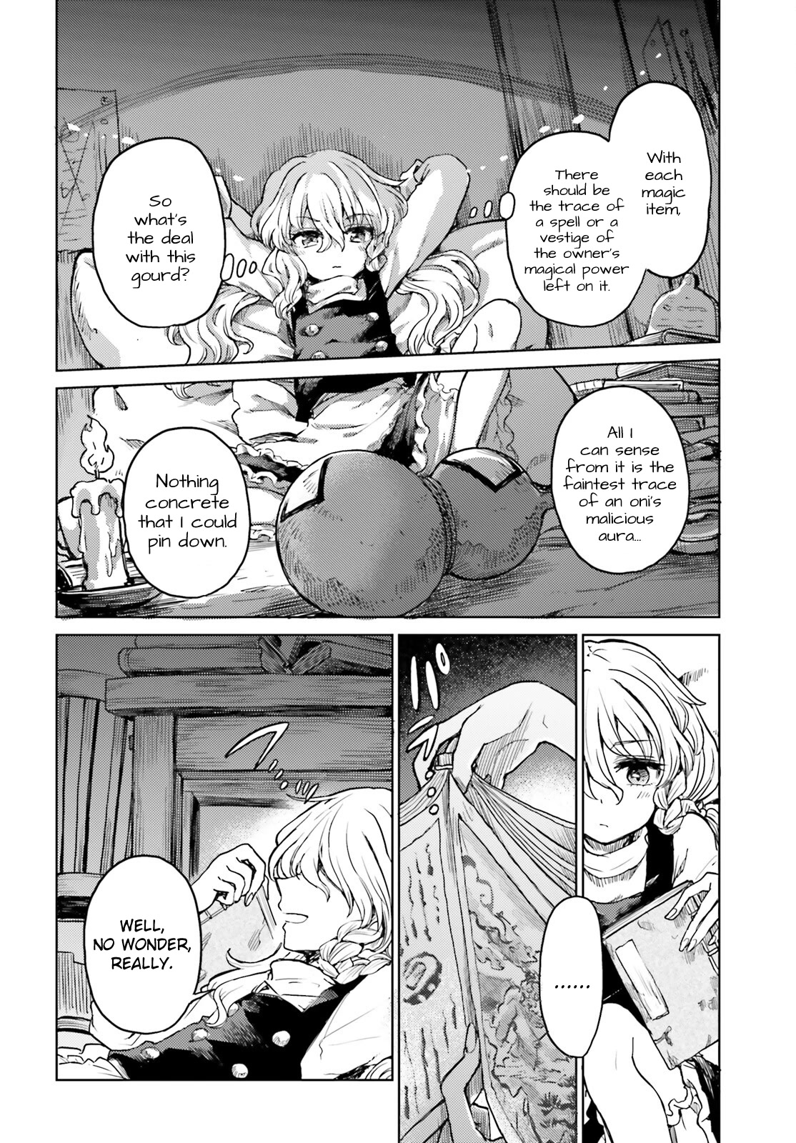 Touhou Suichouka ~ Lotus Eater-tachi no Suisei Chapter 40 page 12 - Chapter 40: An Oni Out of Its Gourd (Part 2)