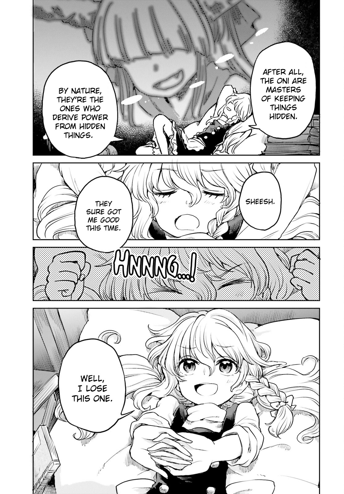 Touhou Suichouka ~ Lotus Eater-tachi no Suisei Chapter 40 page 13 - Chapter 40: An Oni Out of Its Gourd (Part 2)
