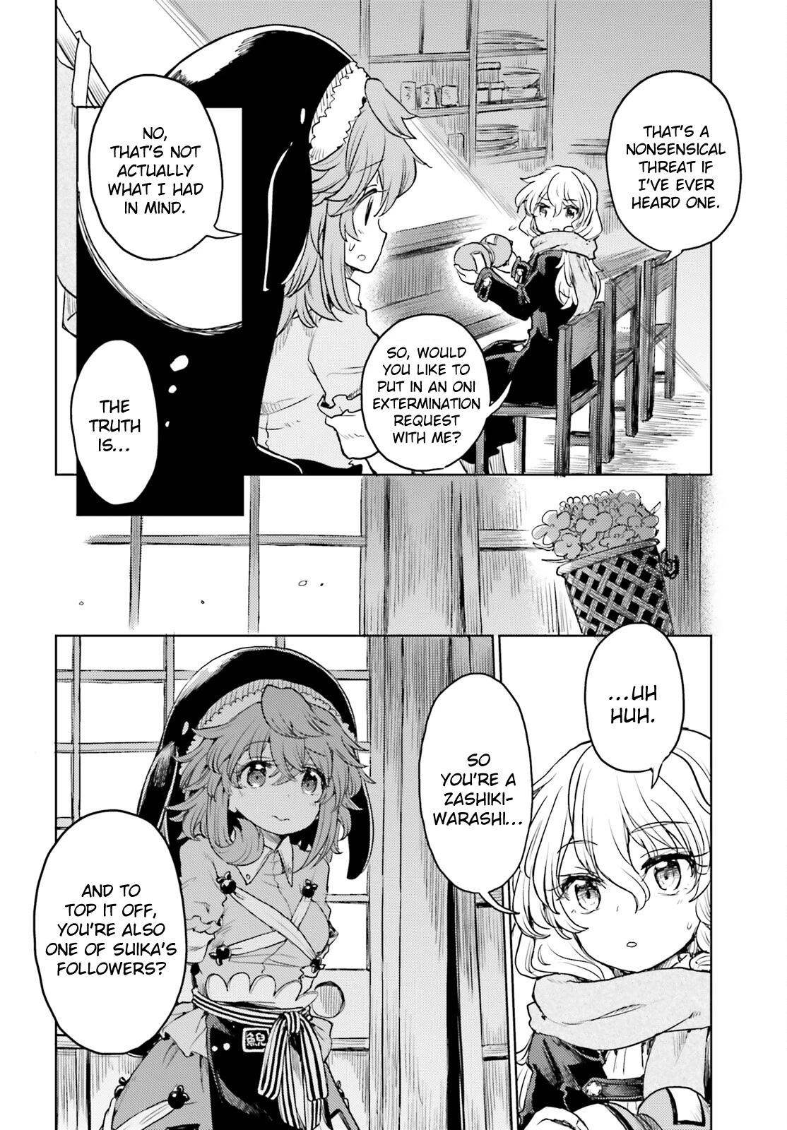 Touhou Suichouka ~ Lotus Eater-tachi no Suisei Chapter 40 page 2 - Chapter 40: An Oni Out of Its Gourd (Part 2)