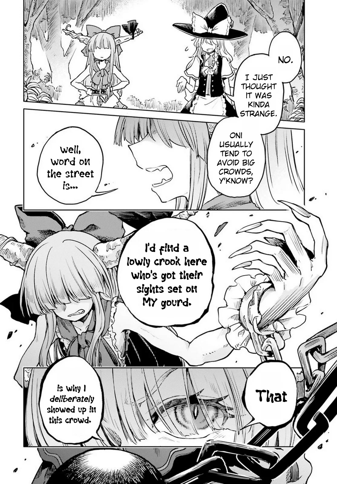 Touhou Suichouka ~ Lotus Eater-tachi no Suisei Chapter 42 page 14 - Chapter 42: Drinking Up the Wrong Tree (Part 2)