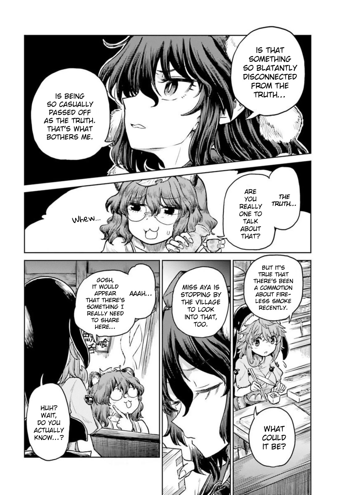 Touhou Suichouka ~ Lotus Eater-tachi no Suisei Chapter 43 page 12 - Chapter 43: Better a Burning Bar than a Burning Glare (Part 1)