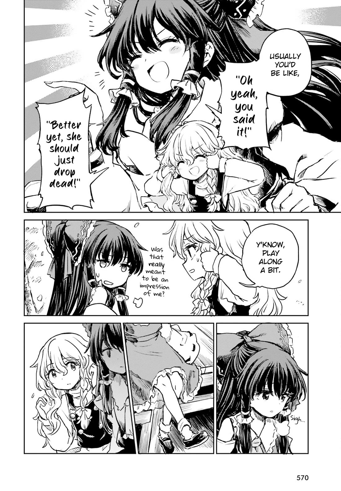 Touhou Suichouka ~ Lotus Eater-tachi no Suisei Chapter 52 page 6 - Chapter 52: No Matter Where You Go, There Will Always Be Sunshine and Sake (Part 1)