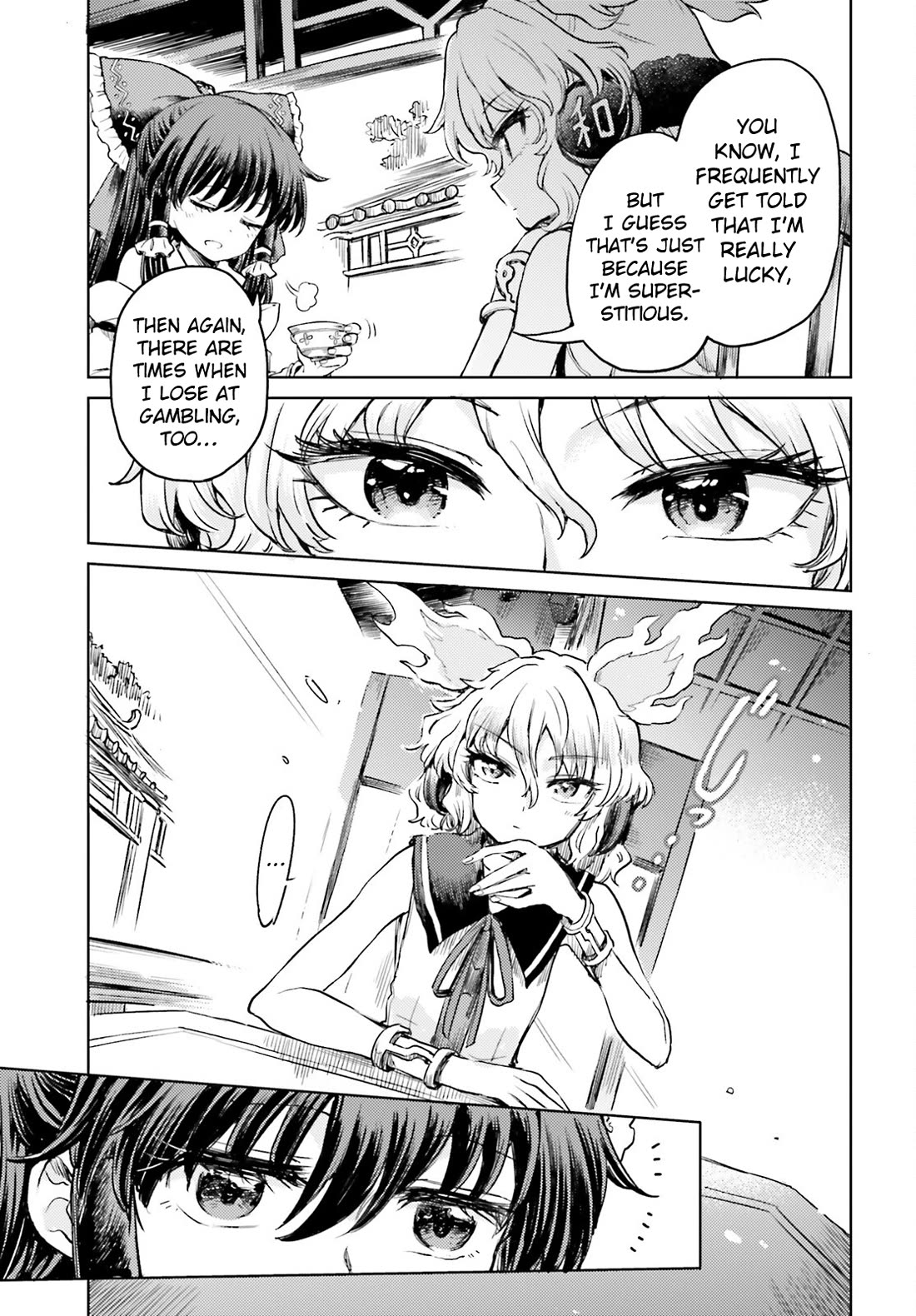 Touhou Suichouka ~ Lotus Eater-tachi no Suisei Chapter 53 page 21 - Chapter 53: To Wait for Good Fortune Is to Wait for a Drink (Part 1)