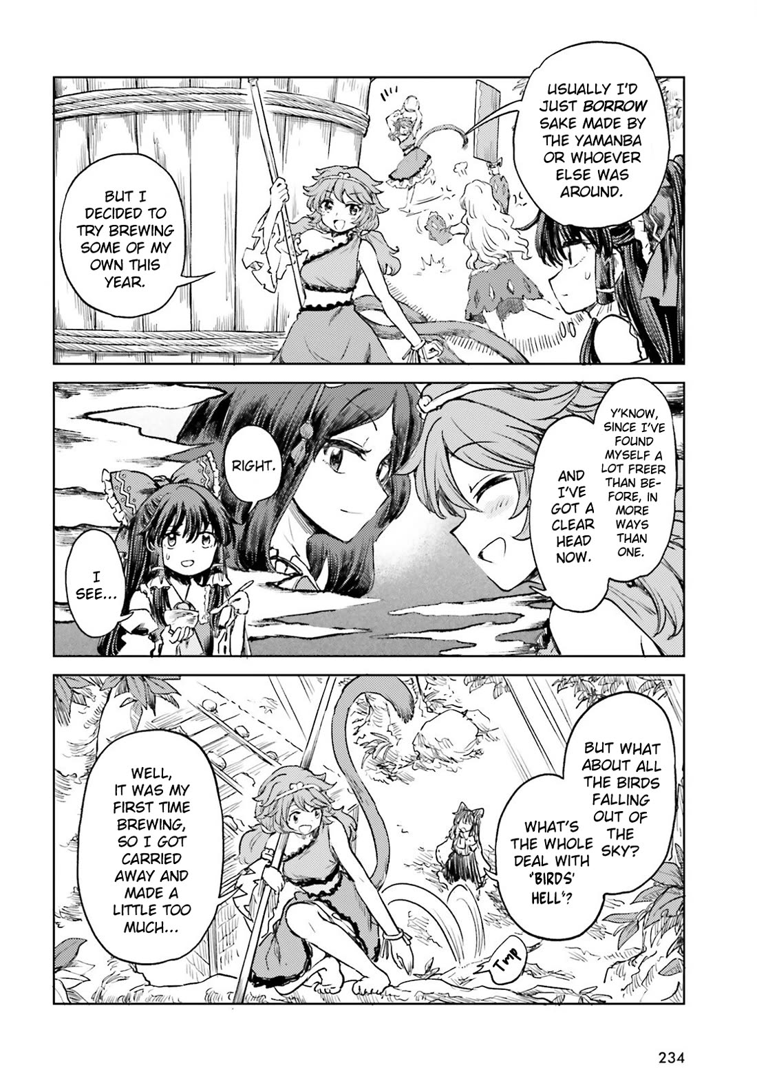 Touhou Suichouka ~ Lotus Eater-tachi no Suisei Chapter 58 page 23 - Chapter 58: Focus on Safeguarding the Sake, and You Stand to Lose It All (Part 2)