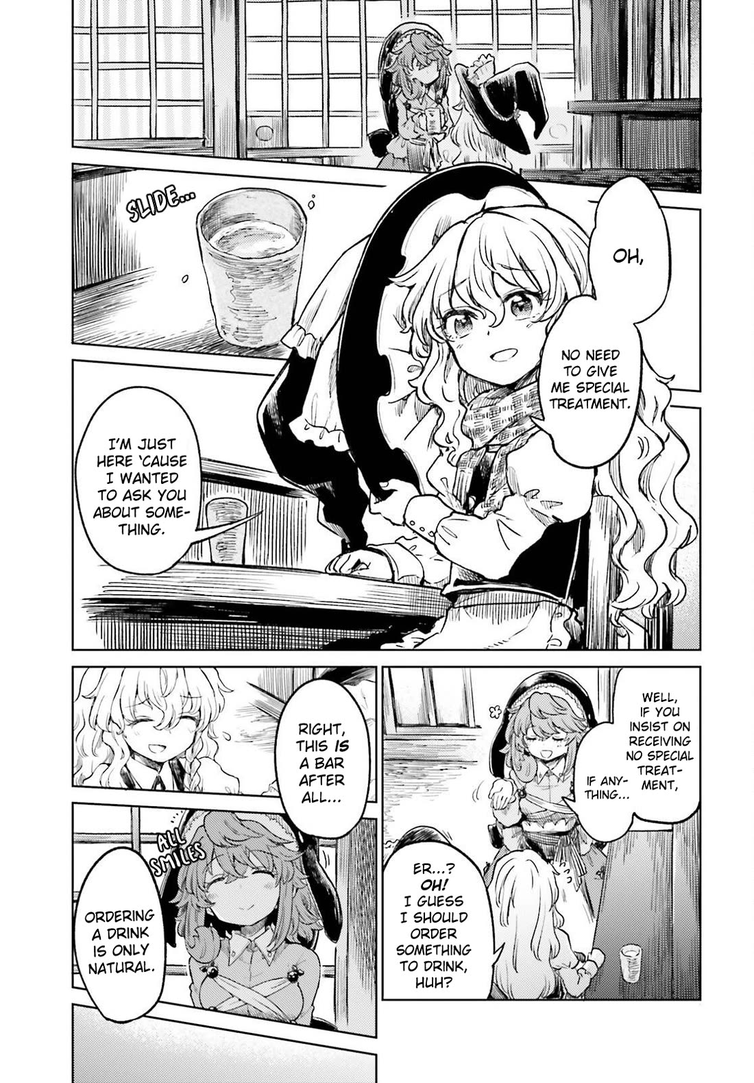 Touhou Suichouka ~ Lotus Eater-tachi no Suisei Chapter 59 page 13 - Chapter 59: Sake is the Best Medicine (Part 1)