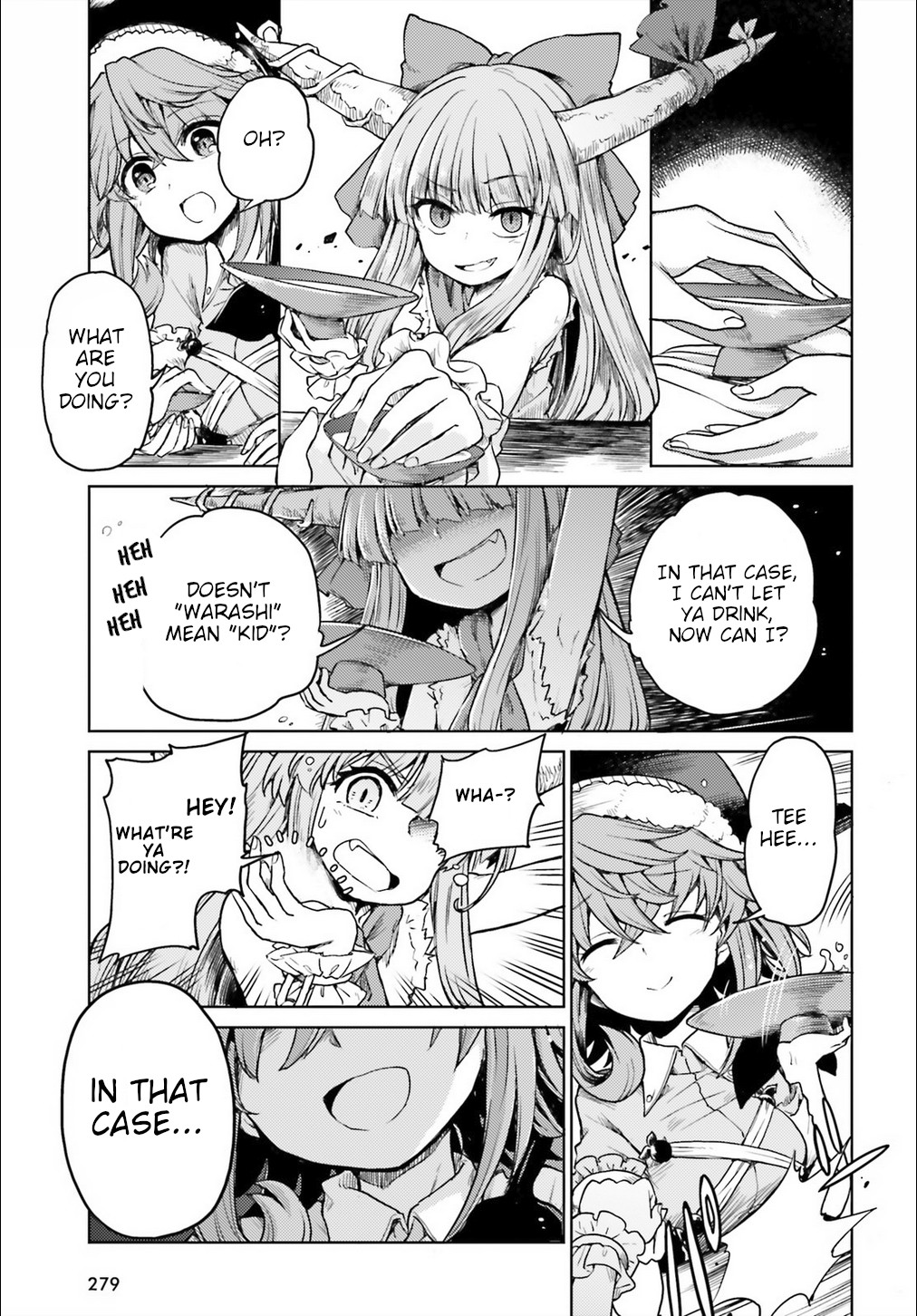 Touhou Suichouka ~ Lotus Eater-tachi no Suisei Chapter 6 page 13 - Chapter 6: No Youkai Stands in a Place Without Sake (Part 1)