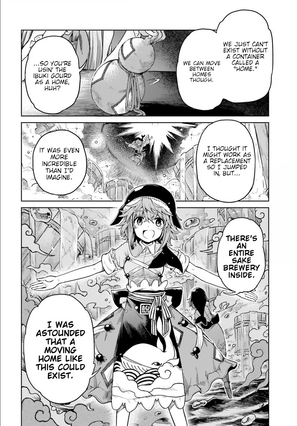 Touhou Suichouka ~ Lotus Eater-tachi no Suisei Chapter 6 page 16 - Chapter 6: No Youkai Stands in a Place Without Sake (Part 1)