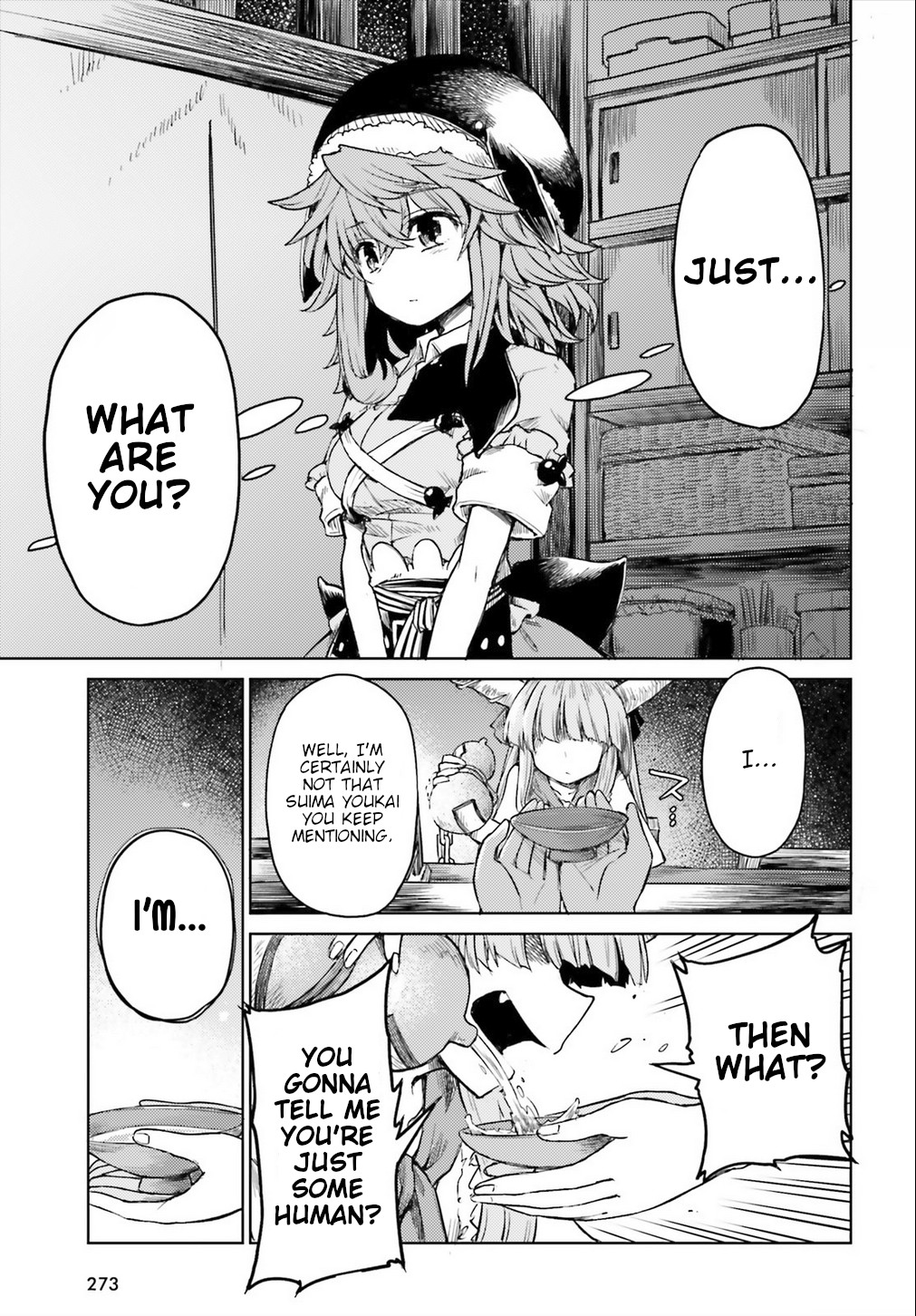 Touhou Suichouka ~ Lotus Eater-tachi no Suisei Chapter 6 page 7 - Chapter 6: No Youkai Stands in a Place Without Sake (Part 1)