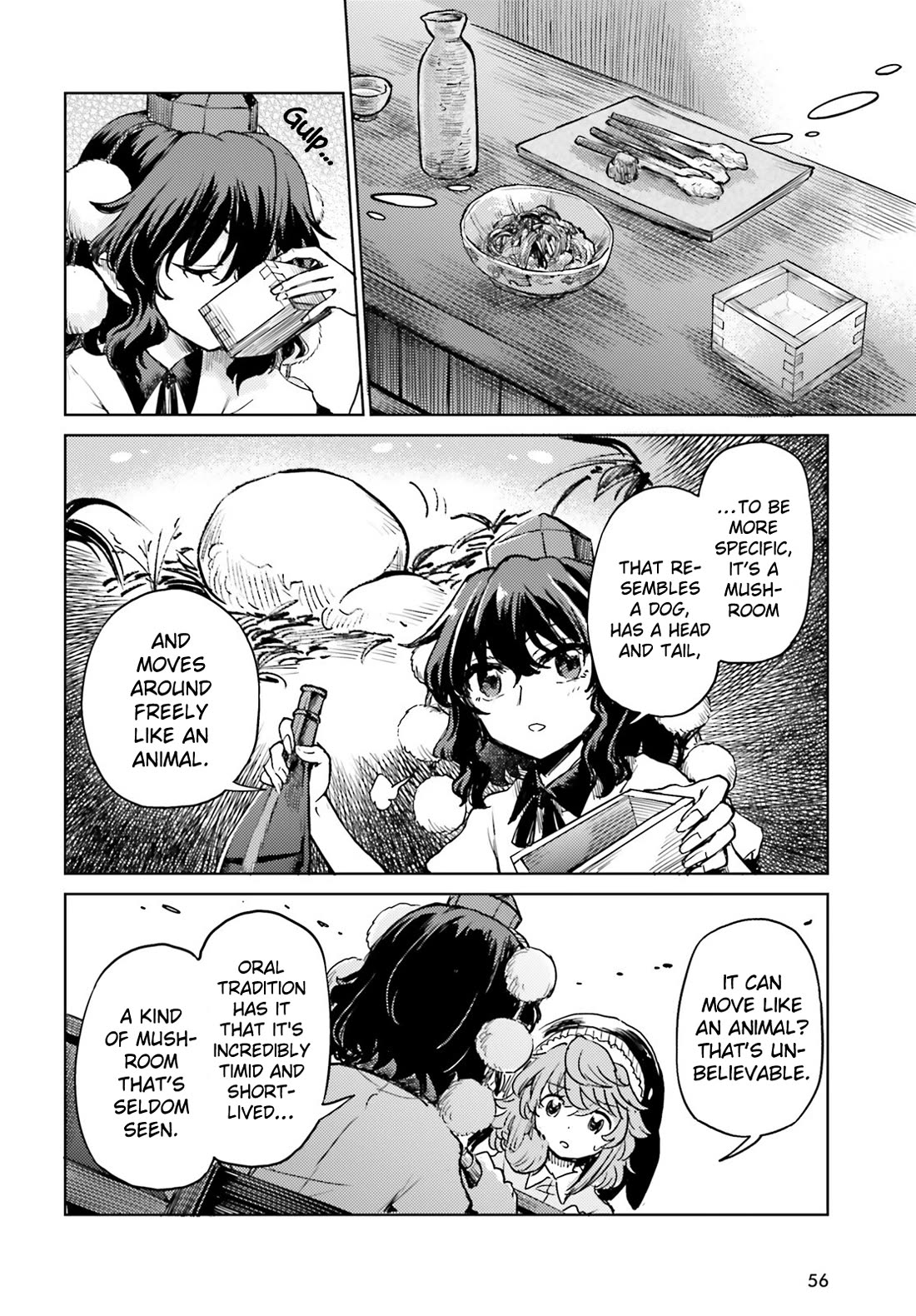 Touhou Suichouka ~ Lotus Eater-tachi no Suisei Chapter 65 page 8 - Chapter 65: Cry Mushroom and Sell Sake (Part 1)