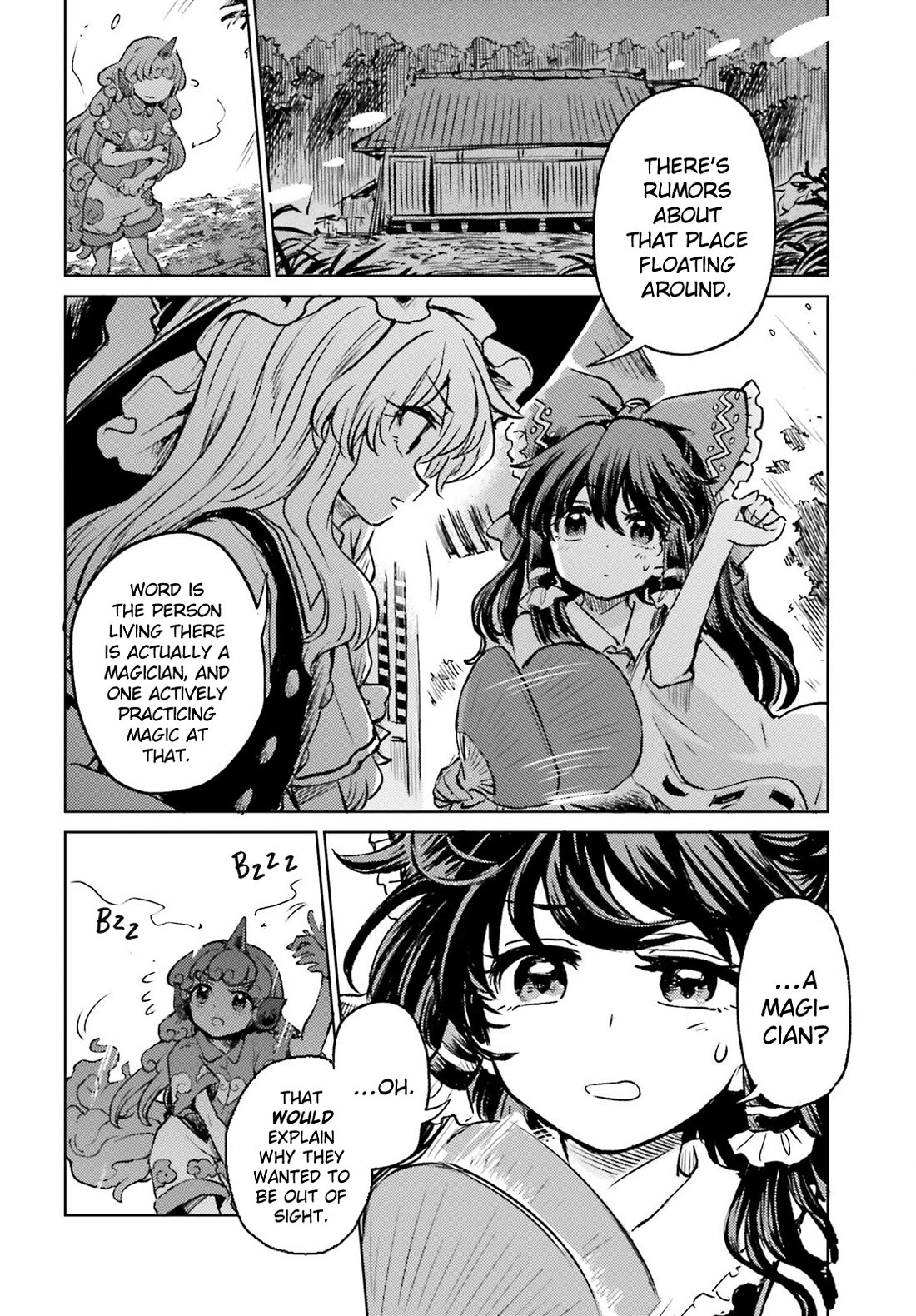 Touhou Suichouka ~ Lotus Eater-tachi no Suisei Chapter 67 page 12 - Chapter 67: osquito’s Bite Will Make a Drunkard Run (Part 1)