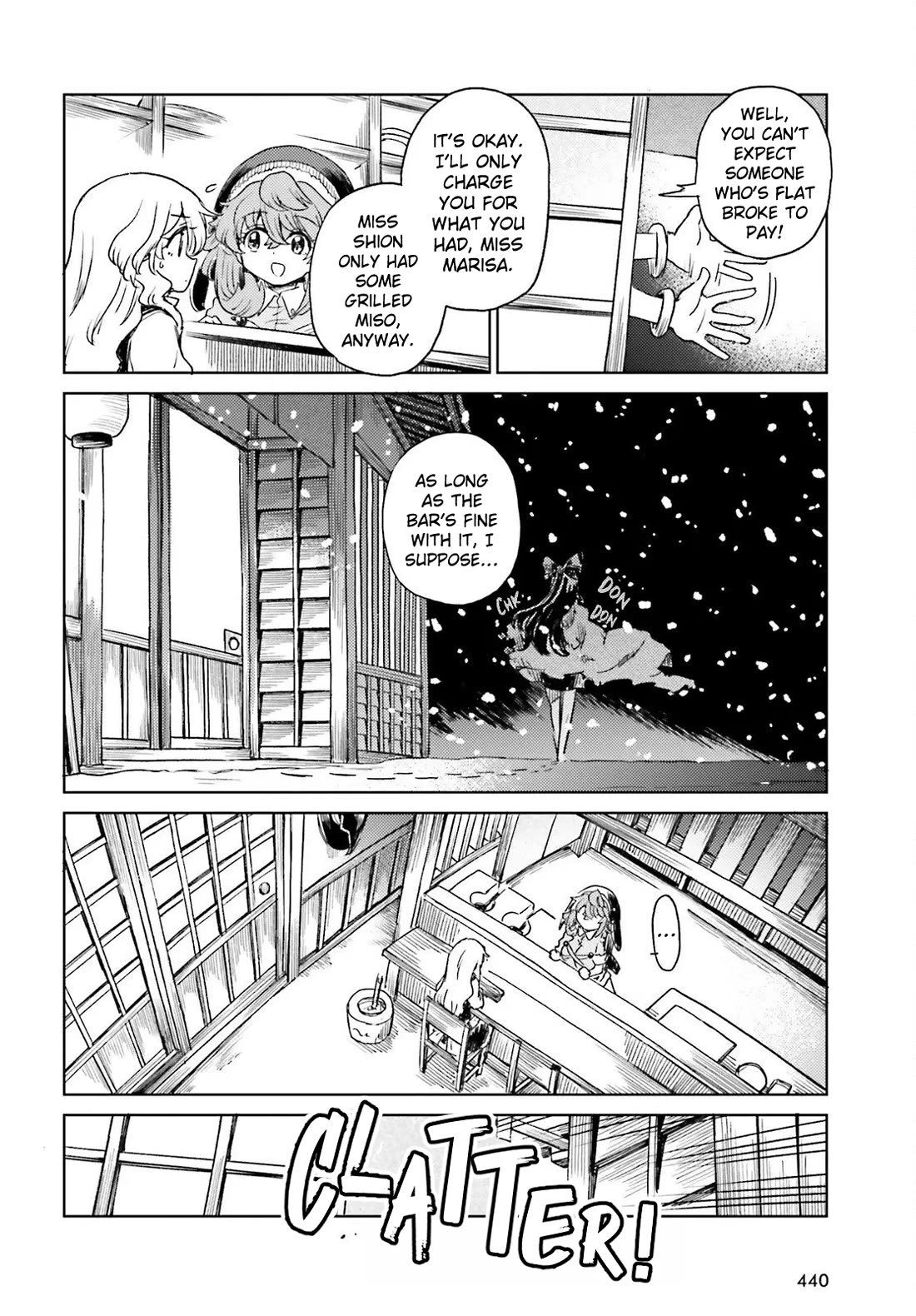 Touhou Suichouka ~ Lotus Eater-tachi no Suisei Chapter 73 page 18 - Chapter 73: Drinking and Sleeping In Are a Fast Track to Poverty (Part 1)
