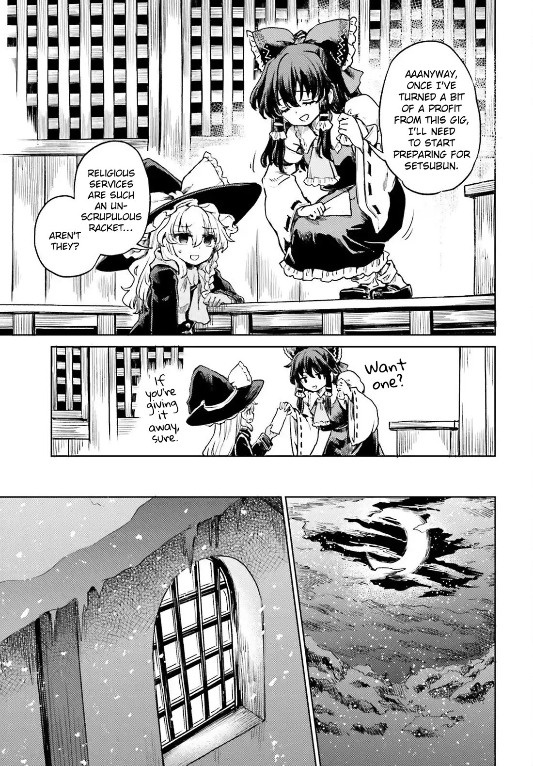 Touhou Suichouka ~ Lotus Eater-tachi no Suisei Chapter 74 page 11 - Chapter 74: Drinking and Sleeping In Are a Fast Track to Poverty (Part 2)