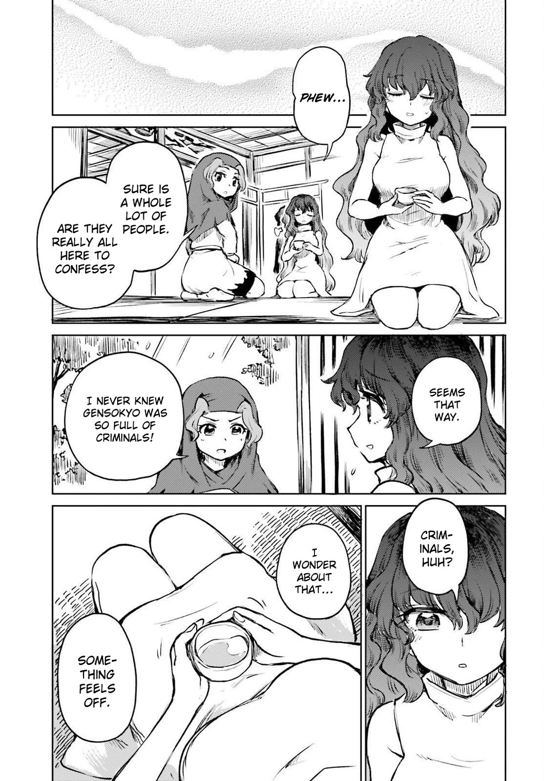 Touhou Suichouka ~ Lotus Eater-tachi no Suisei Chapter 80 page 7 - Chapter 80: Much Ado over a Cup of Sake (Part 2)