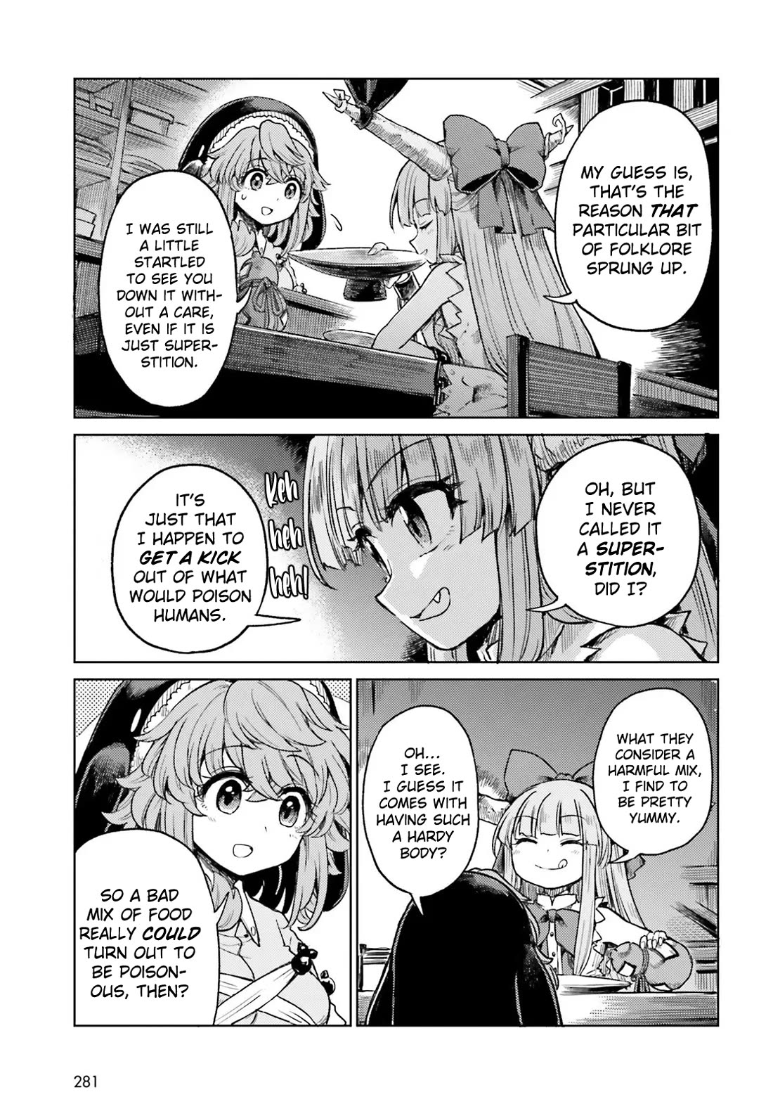 Touhou Suichouka ~ Lotus Eater-tachi no Suisei Chapter 81 page 13 - Chapter 81: Boasting About Soba Reveals One’s Taste in Sake (Part 1)