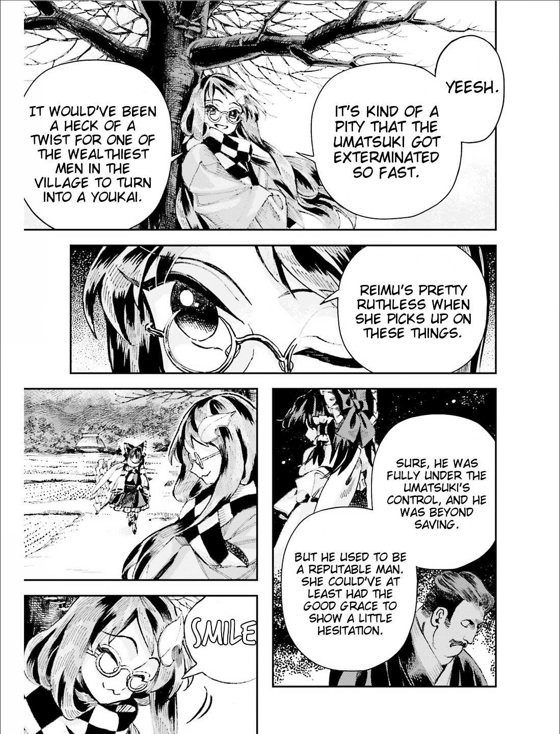 Touhou Suzunaan - Forbidden Scrollery. Chapter 37 page 19 - Chapter 37 : The Drunken Horse Bush Appearing in the Human Village (Part 2)
