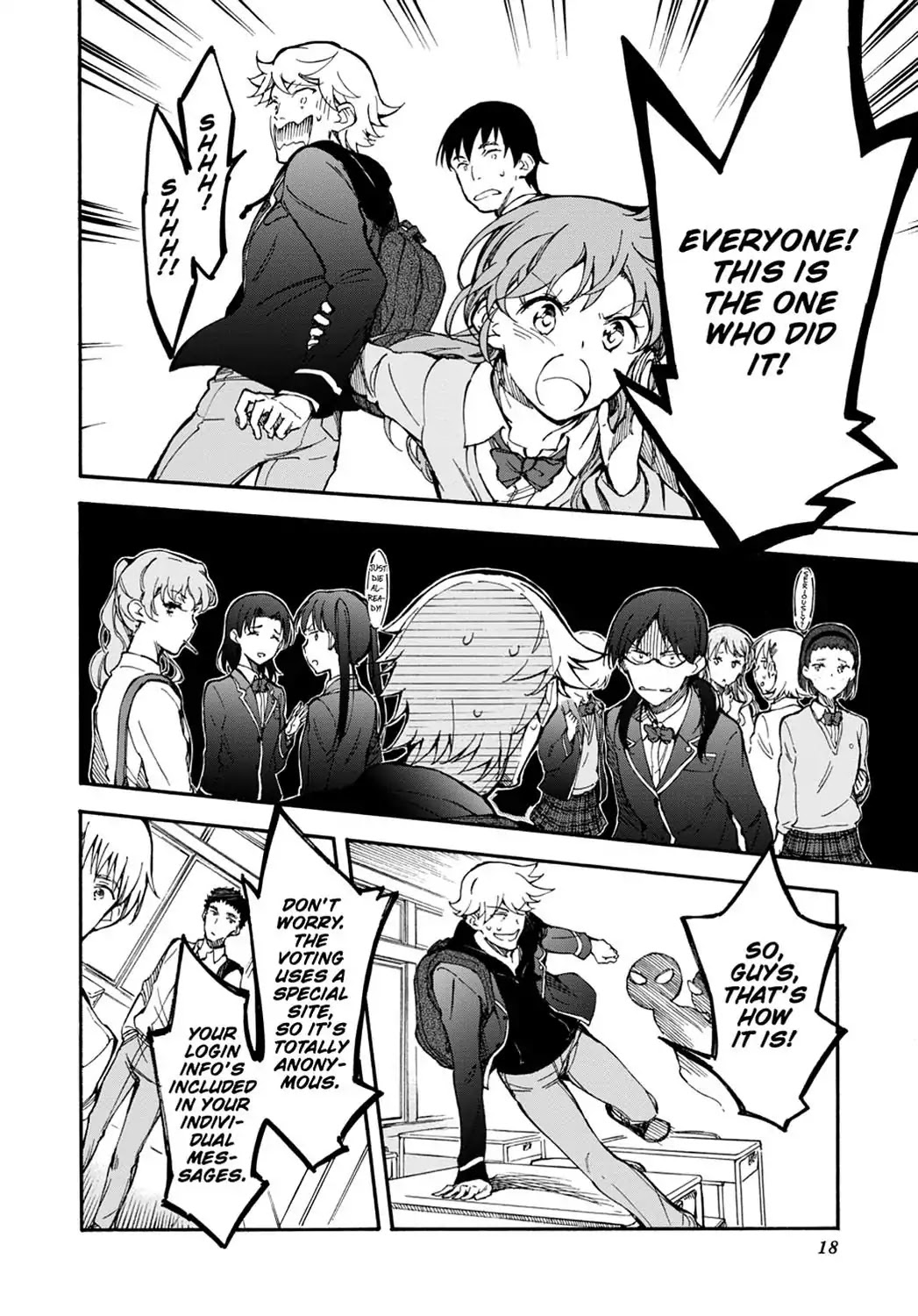 Touhyou Game - Anata ni Kuroki Ippyou o Chapter 1 page 18 - Chapter 1