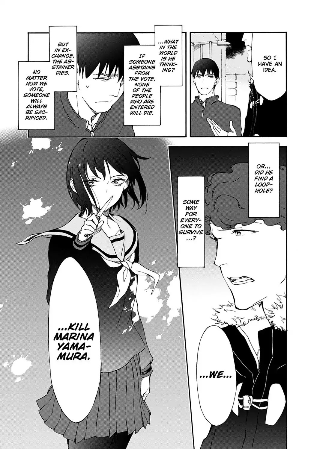Touhyou Game - Anata ni Kuroki Ippyou o Chapter 10 page 9 - Chapter 10