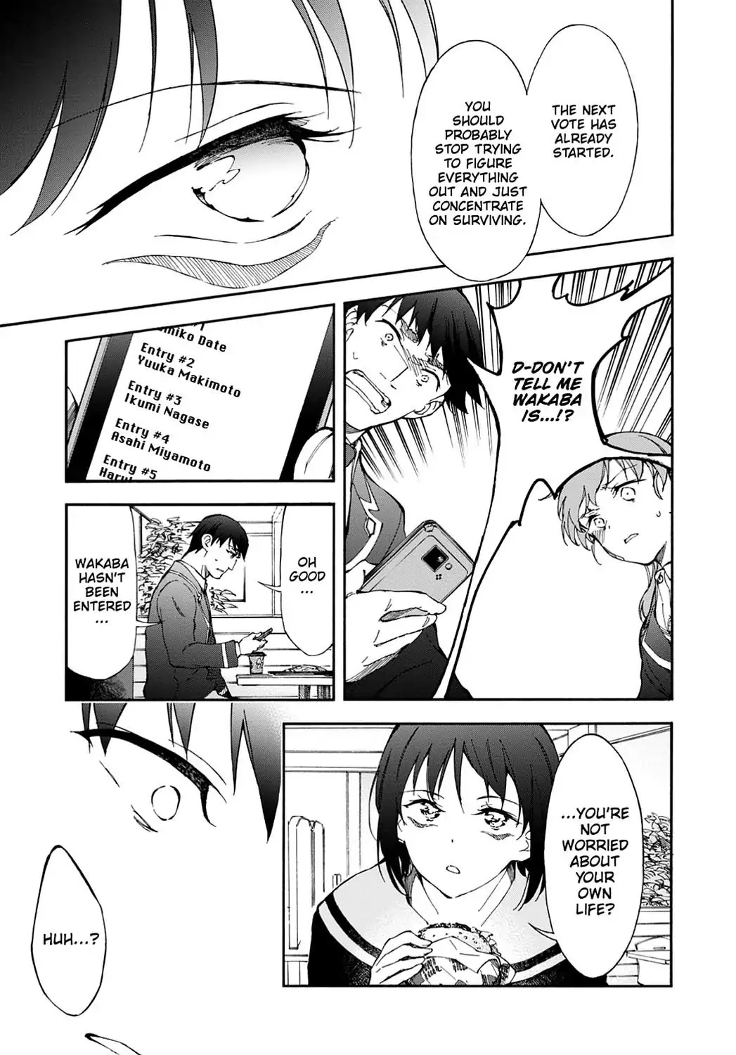Touhyou Game - Anata ni Kuroki Ippyou o Chapter 12 page 17 - Chapter 12