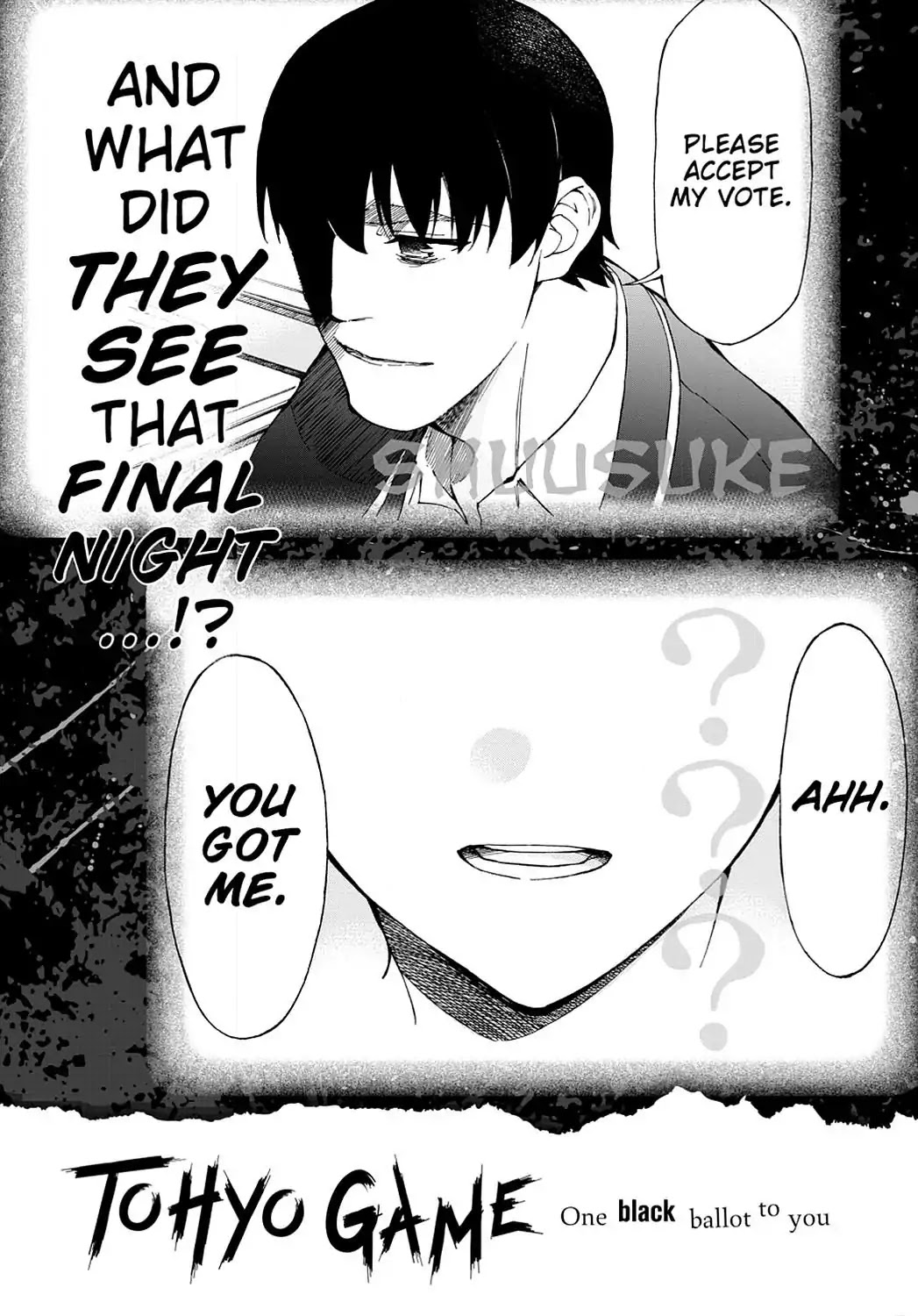 Touhyou Game - Anata ni Kuroki Ippyou o Chapter 12 page 37 - Chapter 12