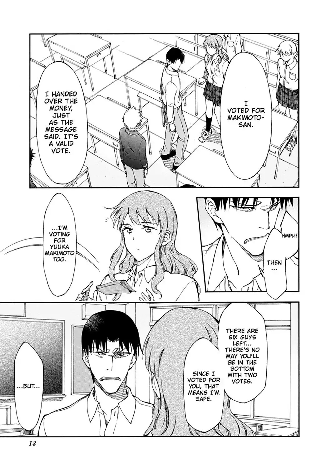 Touhyou Game - Anata ni Kuroki Ippyou o Chapter 13 page 14 - Chapter 13