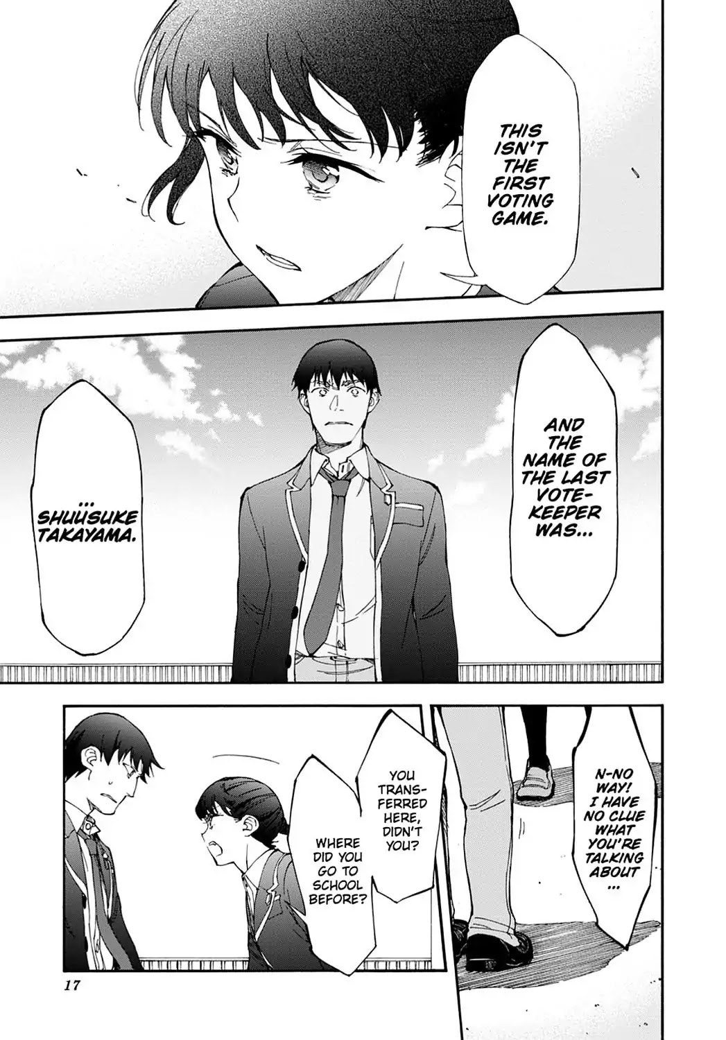 Touhyou Game - Anata ni Kuroki Ippyou o Chapter 13 page 18 - Chapter 13