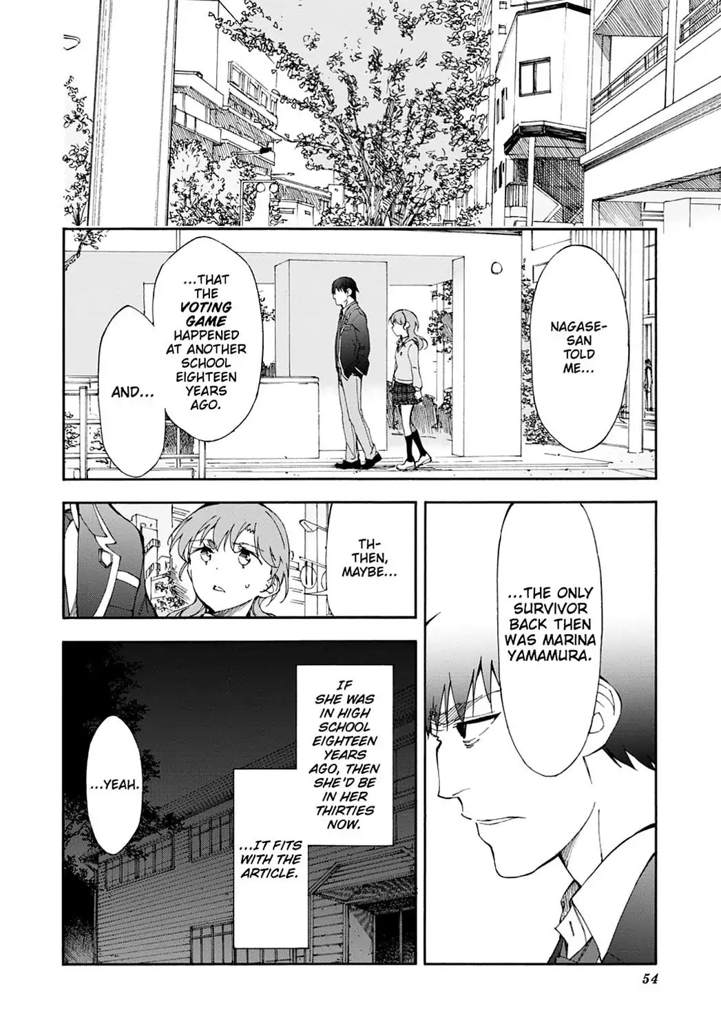 Touhyou Game - Anata ni Kuroki Ippyou o Chapter 14 page 10 - Chapter 14