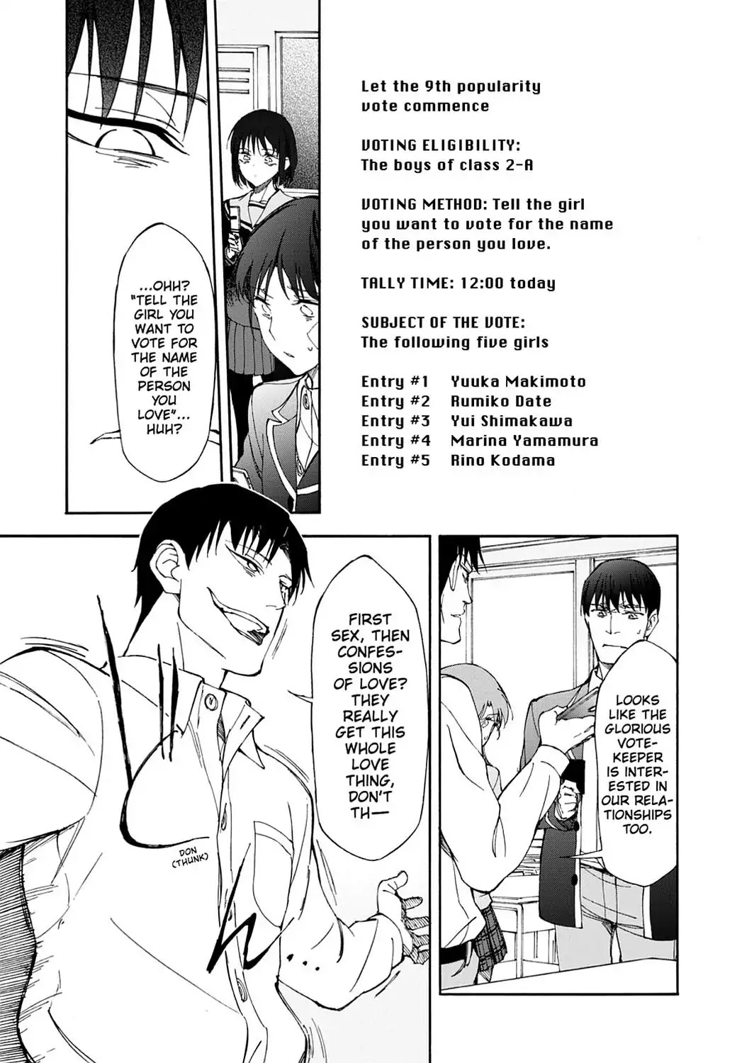 Touhyou Game - Anata ni Kuroki Ippyou o Chapter 14 page 41 - Chapter 14