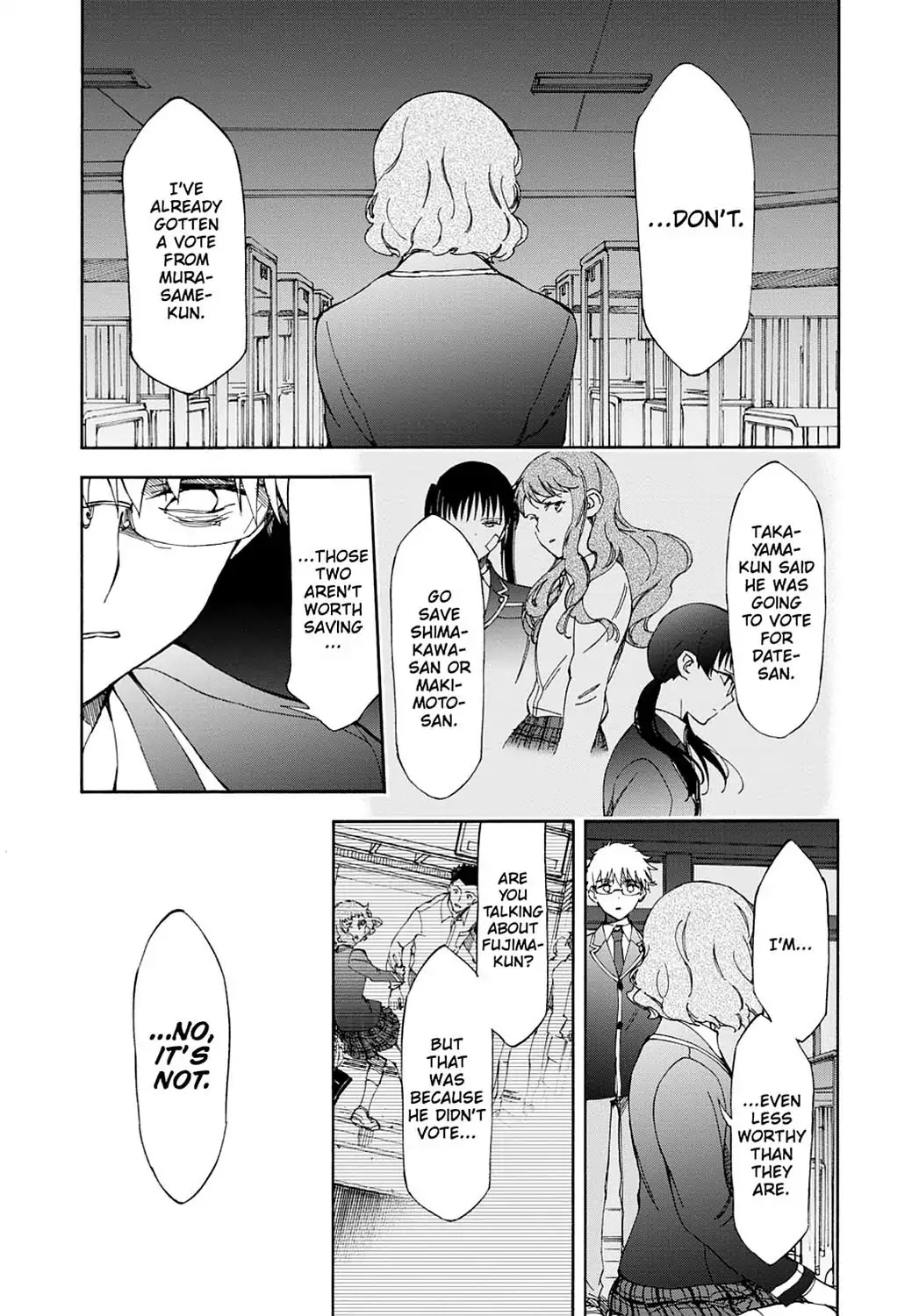 Touhyou Game - Anata ni Kuroki Ippyou o Chapter 15 page 21 - Chapter 15