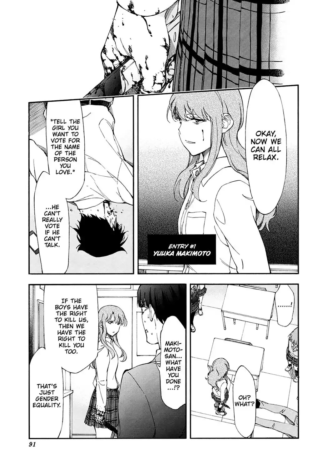 Touhyou Game - Anata ni Kuroki Ippyou o Chapter 15 page 3 - Chapter 15